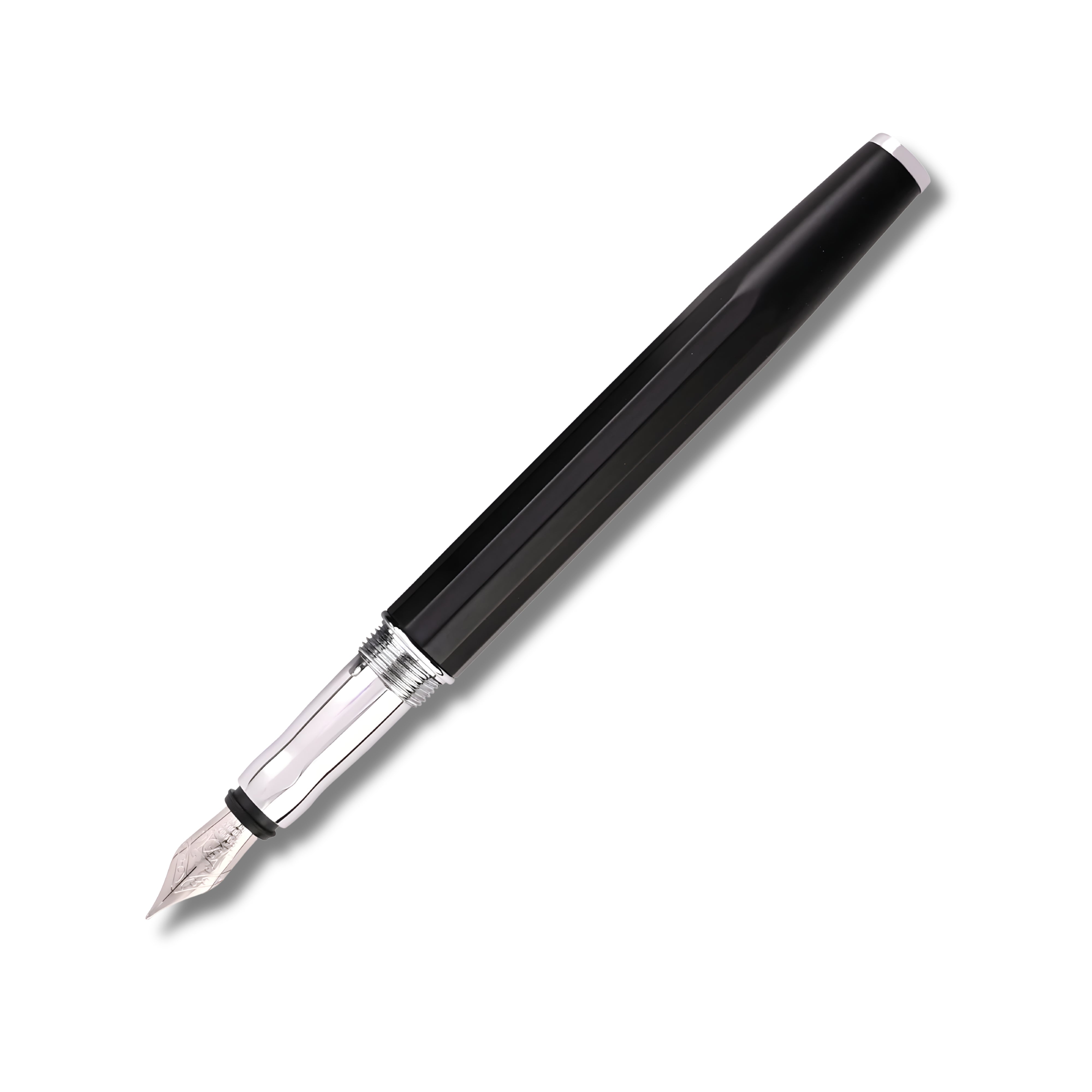 Intellio Germany Black & Chrome Fountain Pen