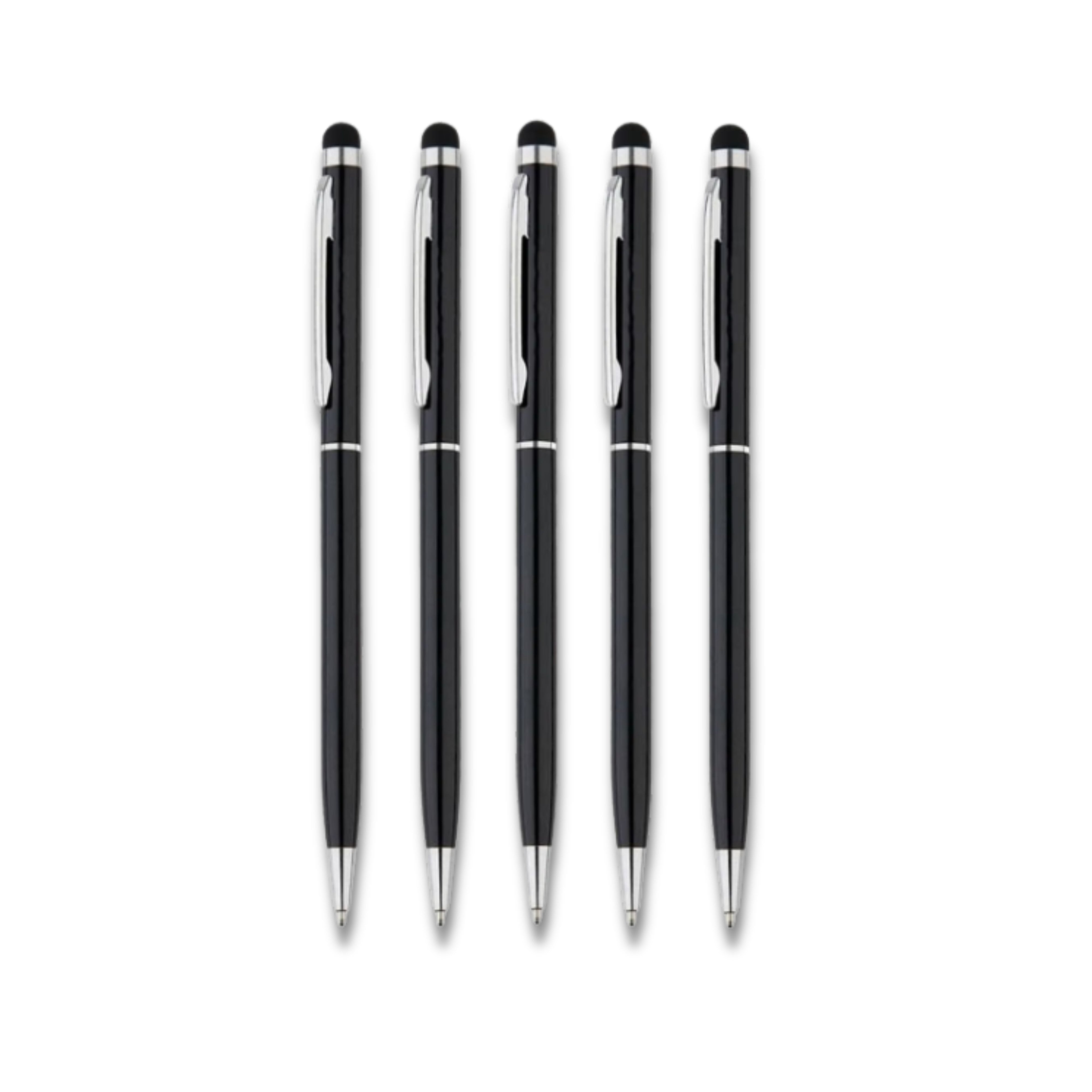 Aero Black Slim Ballpoint Pen - Pack Of 5