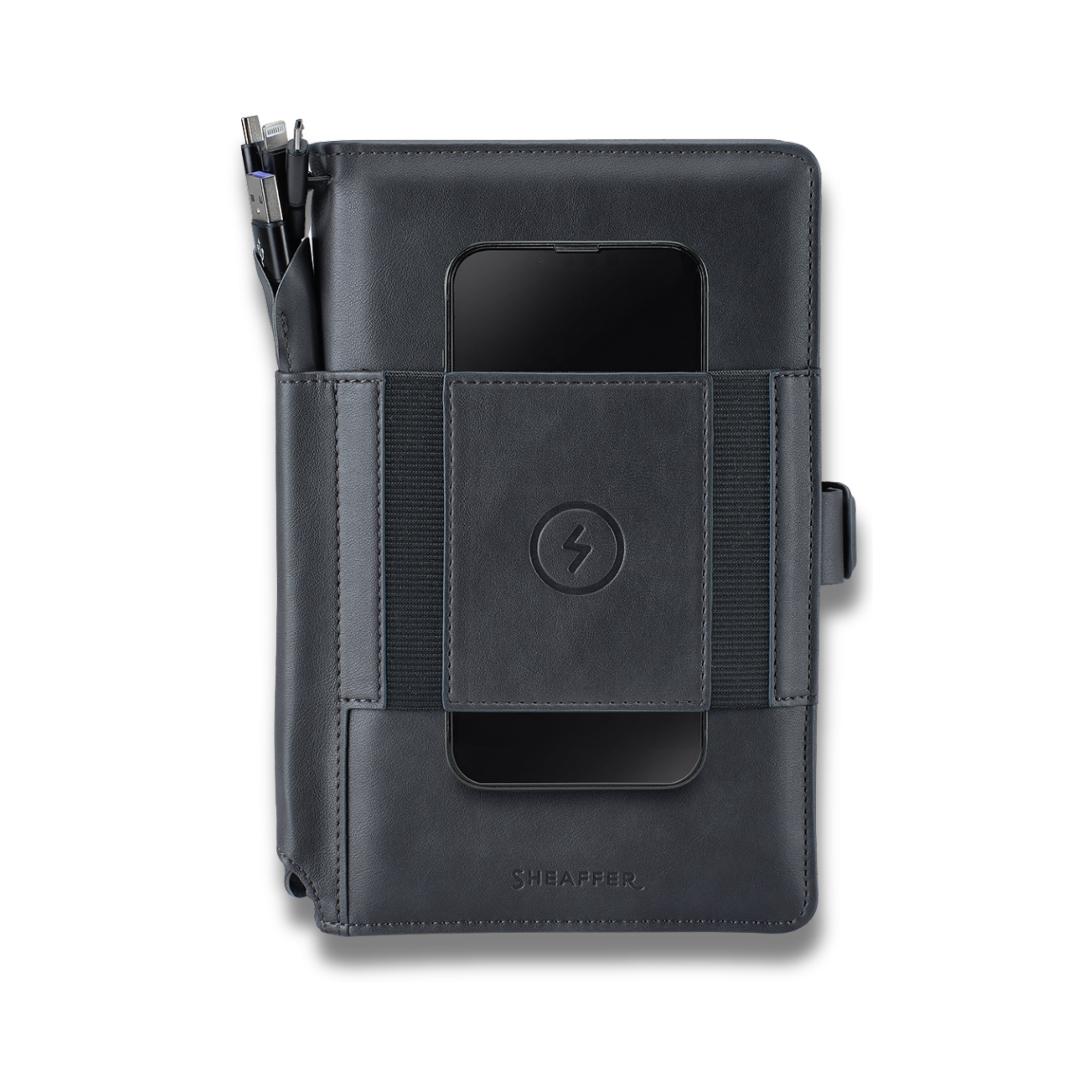 Sheaffer Superbook Mini 8000mAh Power Bank Organizer - Grey