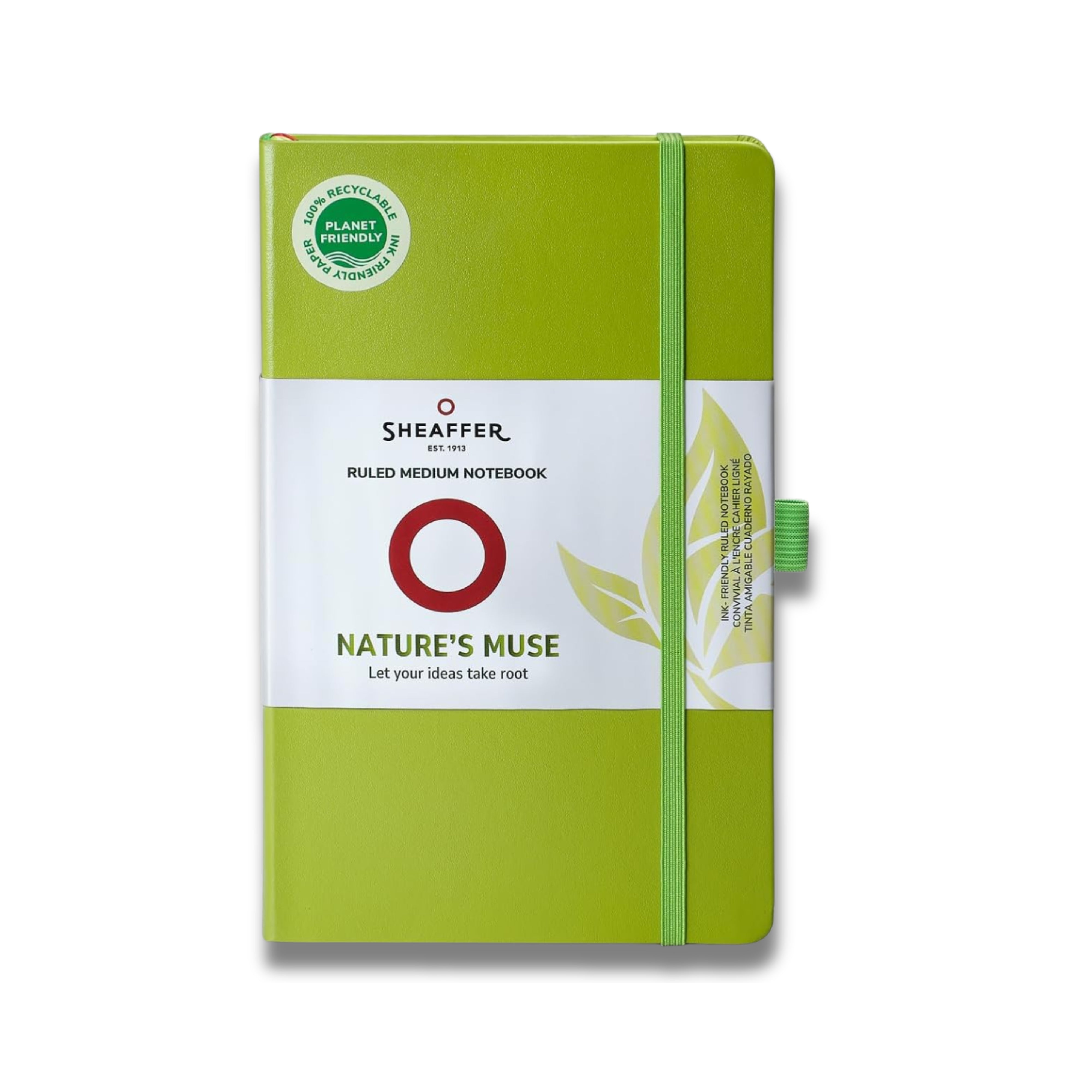 Sheaffer Nature's Muse 90 GSM Eco-Friendly Hardbound Medium Notebook - Light Green