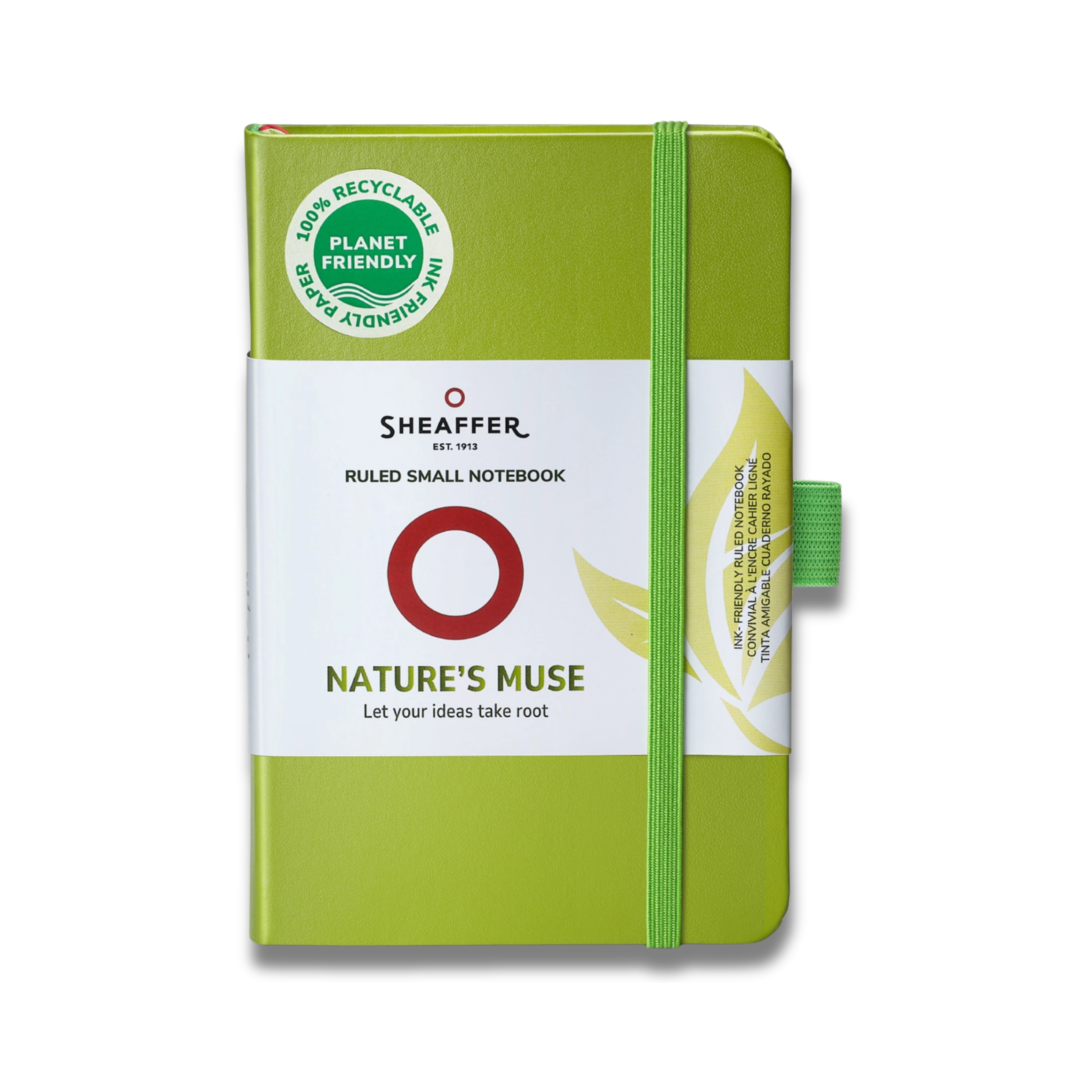 Sheaffer Nature's Muse 90 GSM Eco-Friendly Hardbound Small Notebook - Light Green