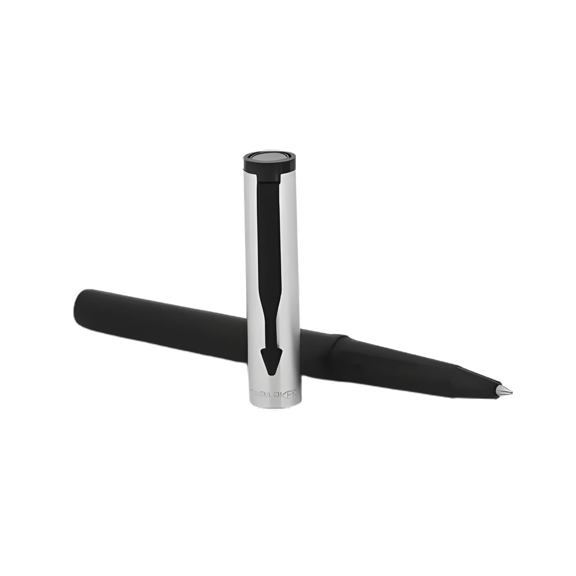 Parker Beta Premium Silver Ballpoint Pen with Coated Clip