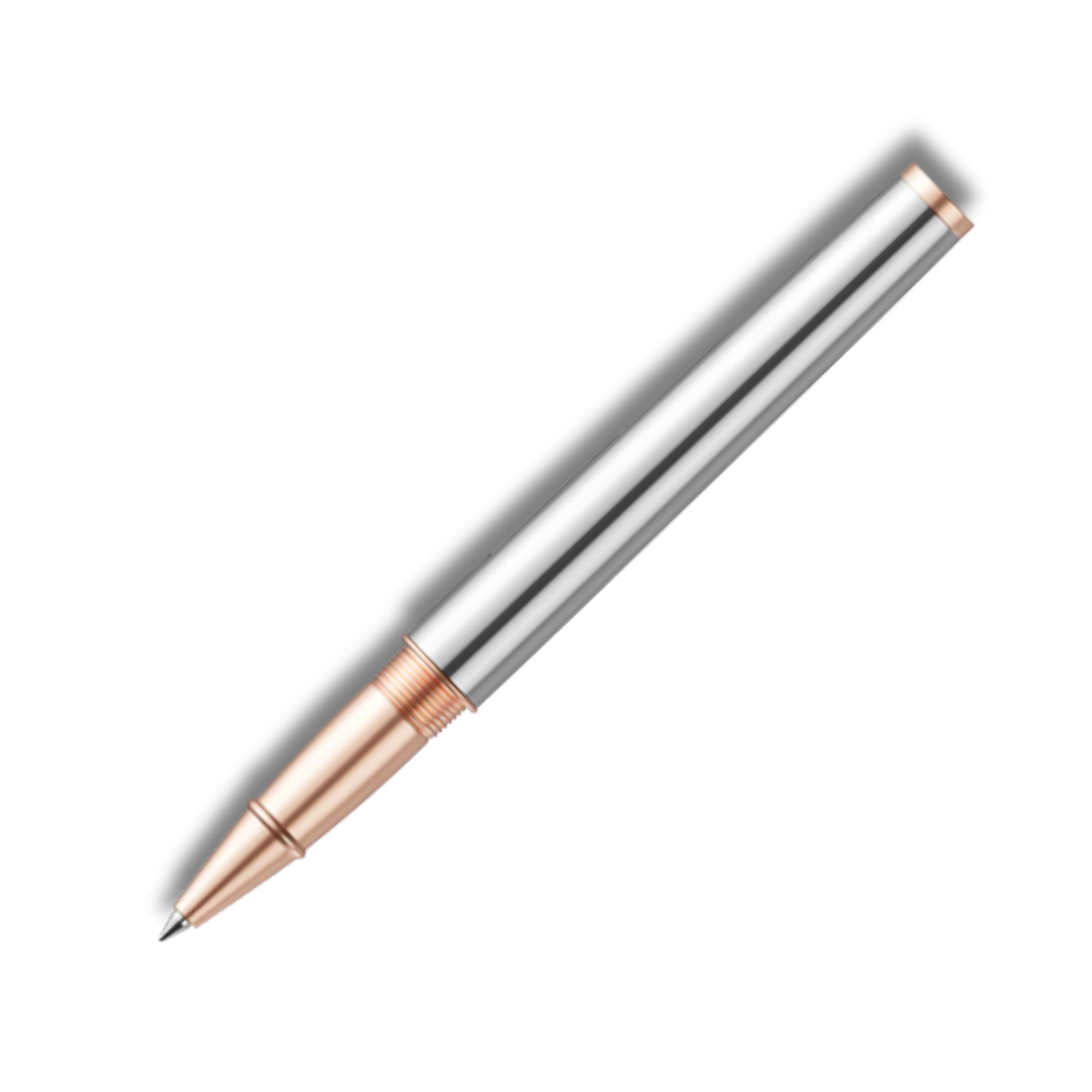 Intellio Germany Chrome & Rose Gold Rollerball Pen