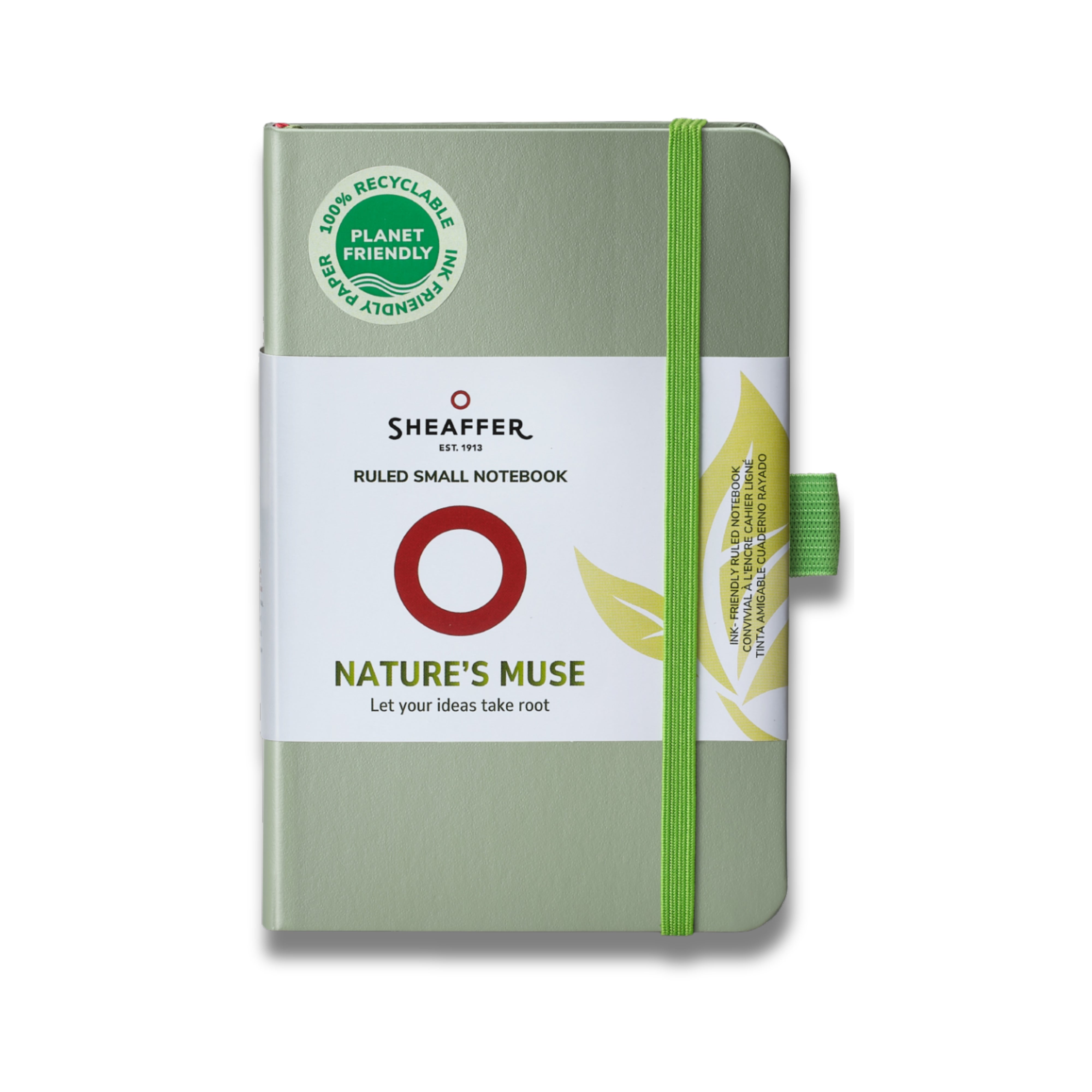 Sheaffer Nature's Muse 90 GSM Eco-Friendly Hardbound Small Notebook - Sage Green