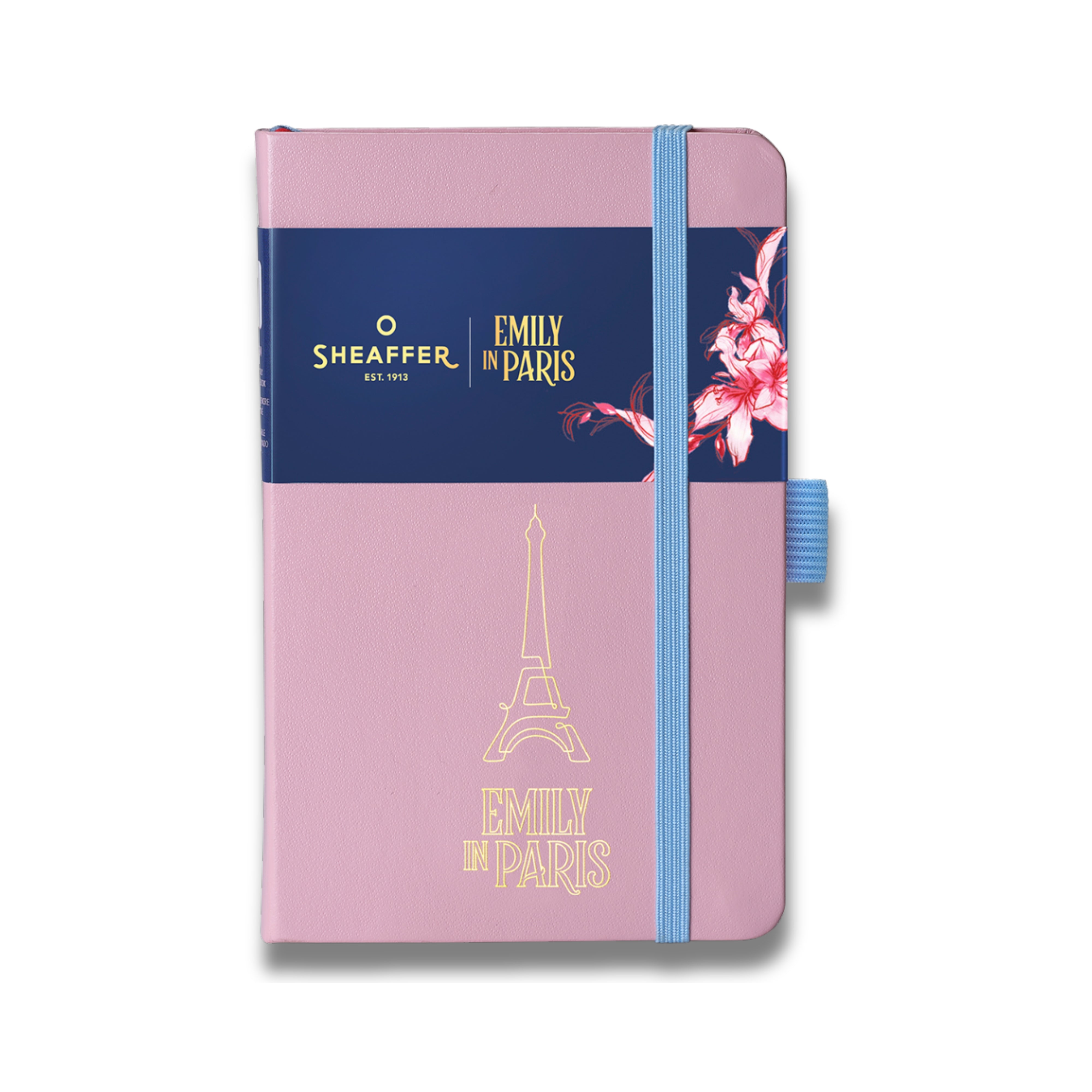 Sheaffer Emily in Paris Small Journal 90 GSM Ink Friendly Paper with Embossed Eiffel Tower - Pink