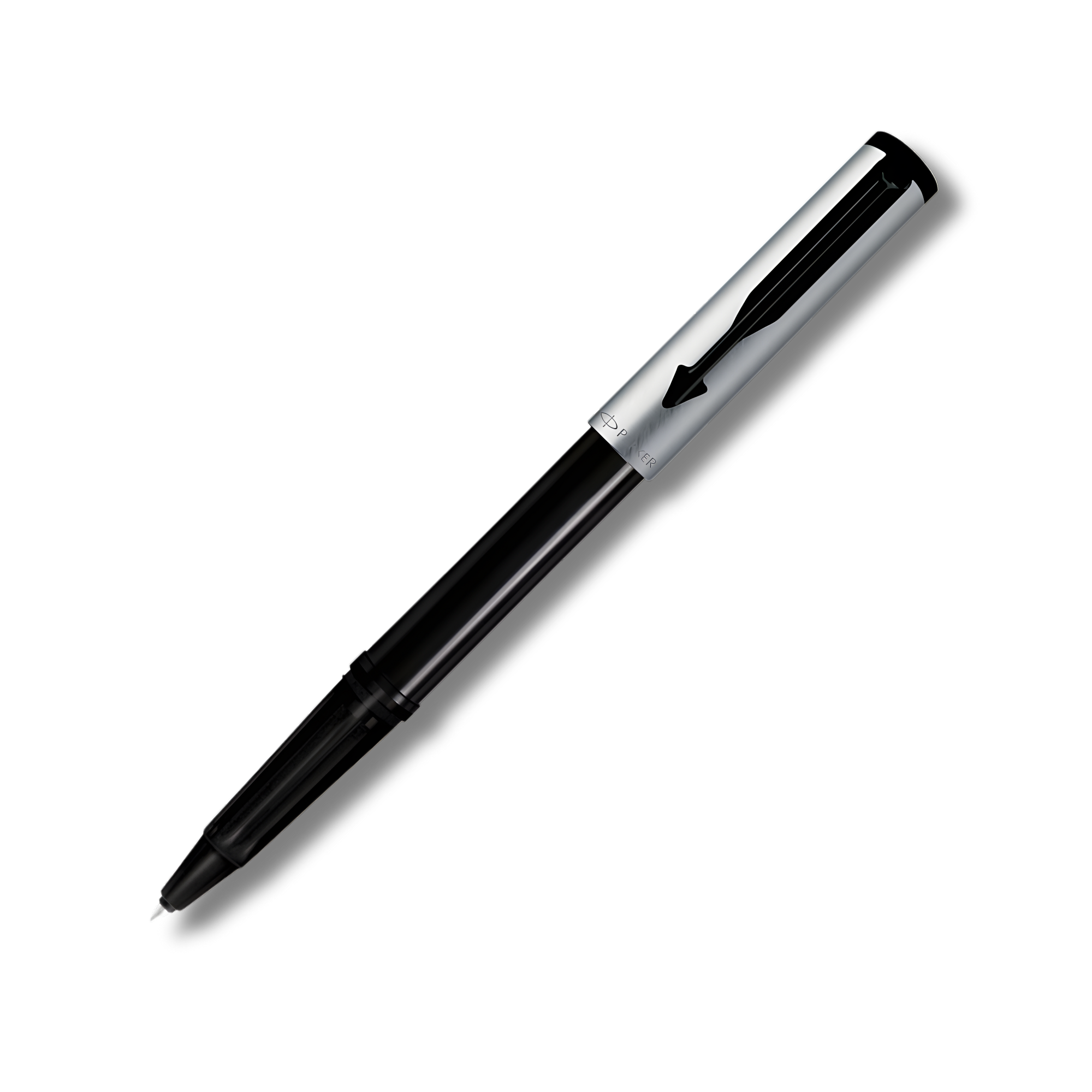 Parker Beta Premium Silver Rollerball Pen with Coated Clip