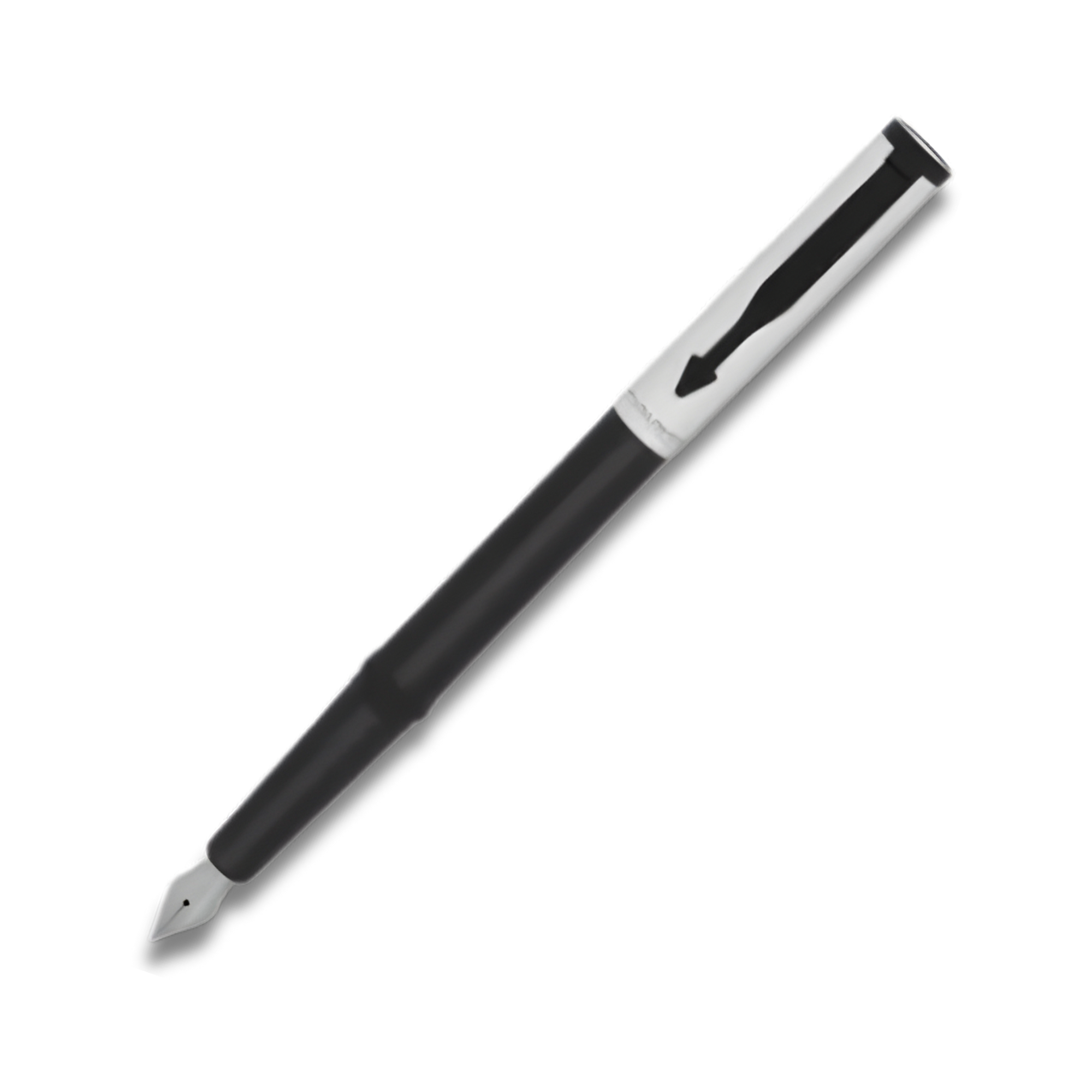 Parker Beta Premium Silver Fountain Pen with Coated Clip