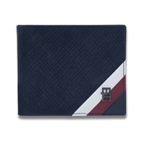 TOMMY HILFIGER Monogram Print Bi-Fold Wallet- Navy