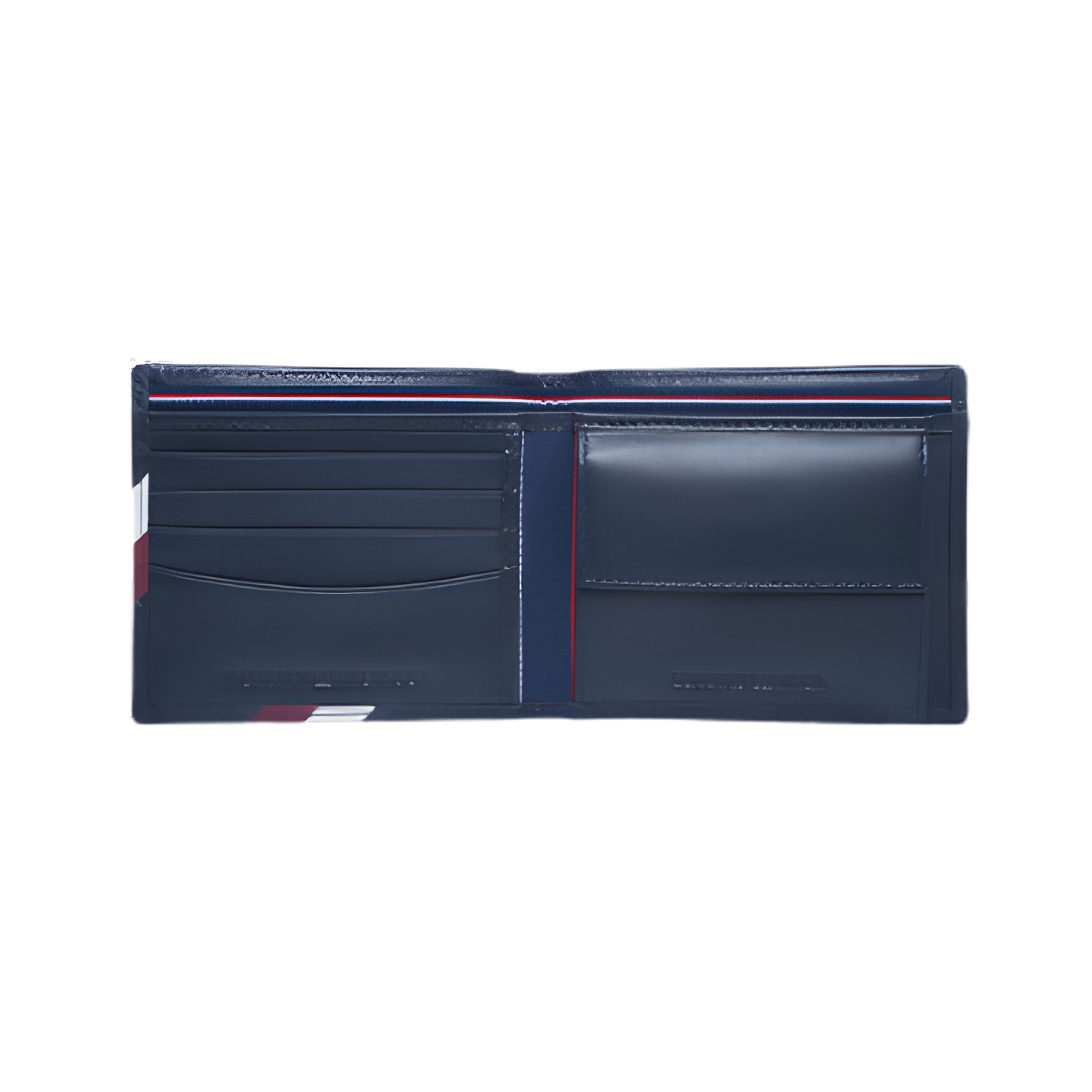 TOMMY HILFIGER Monogram Print Bi-Fold Wallet- Navy