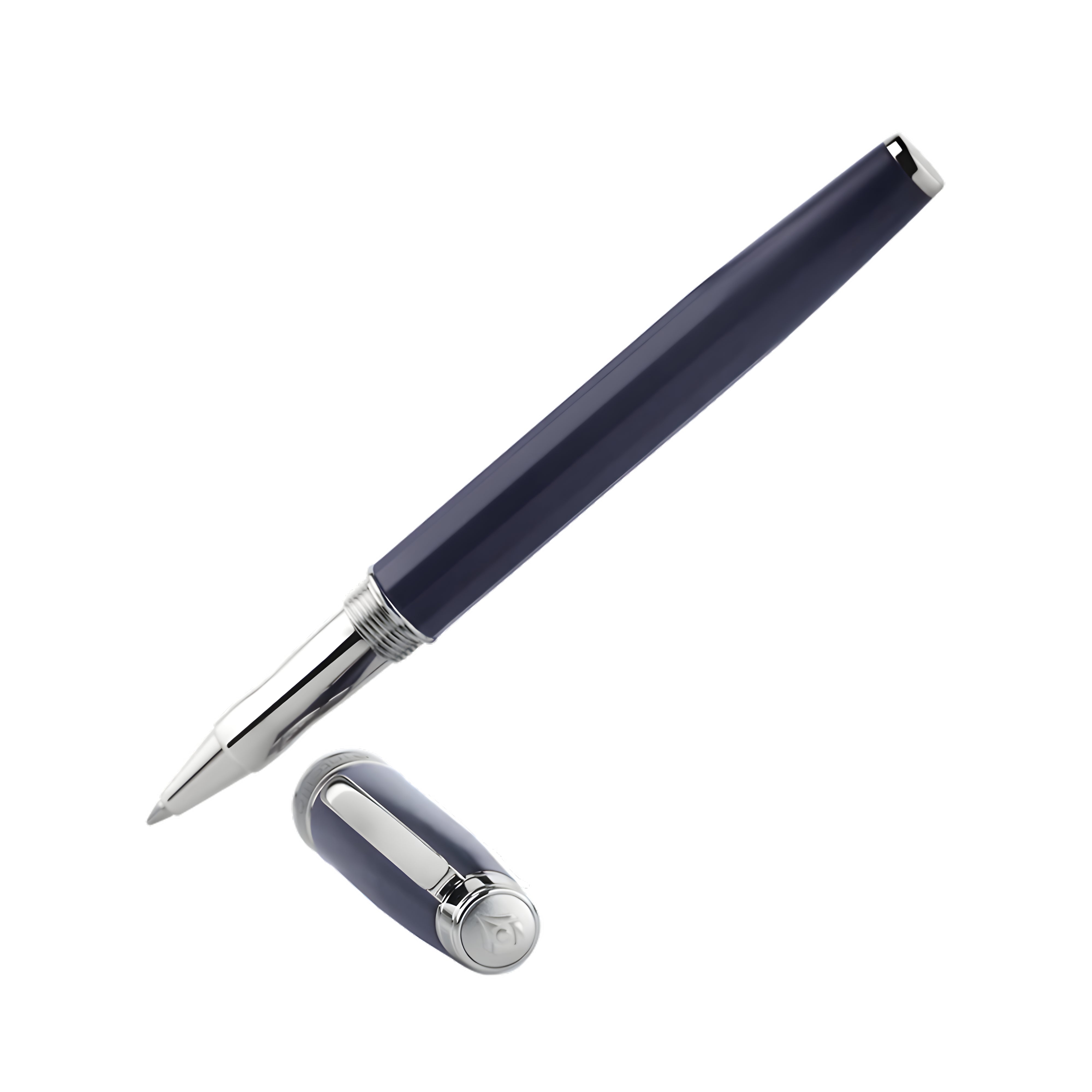Intellio Germany Mystique Marine Blue & Chrome Rollerball Pen