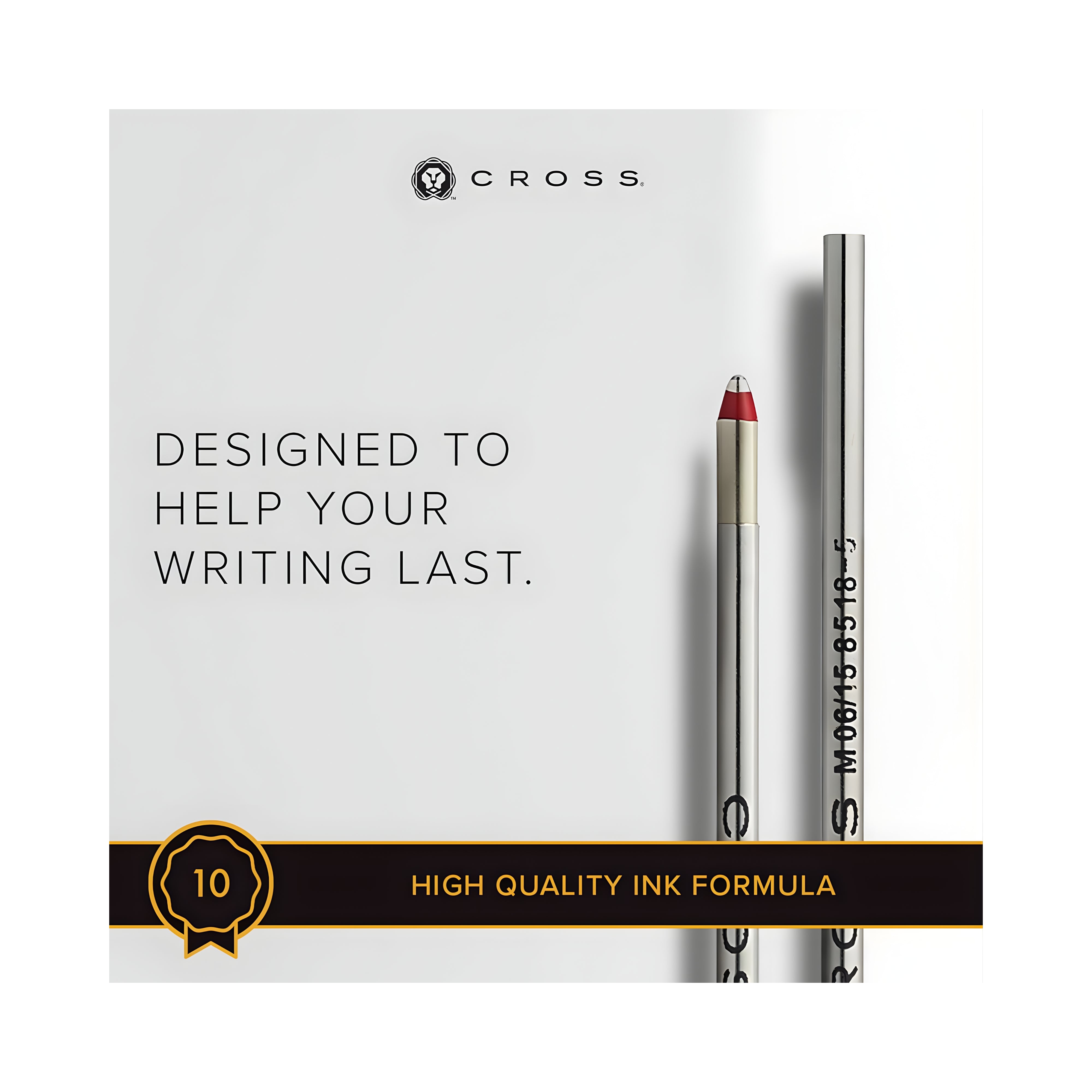 Cross Mini Ballpoint Pen Refill 8518-5 - Red - Medium - Dual Pack