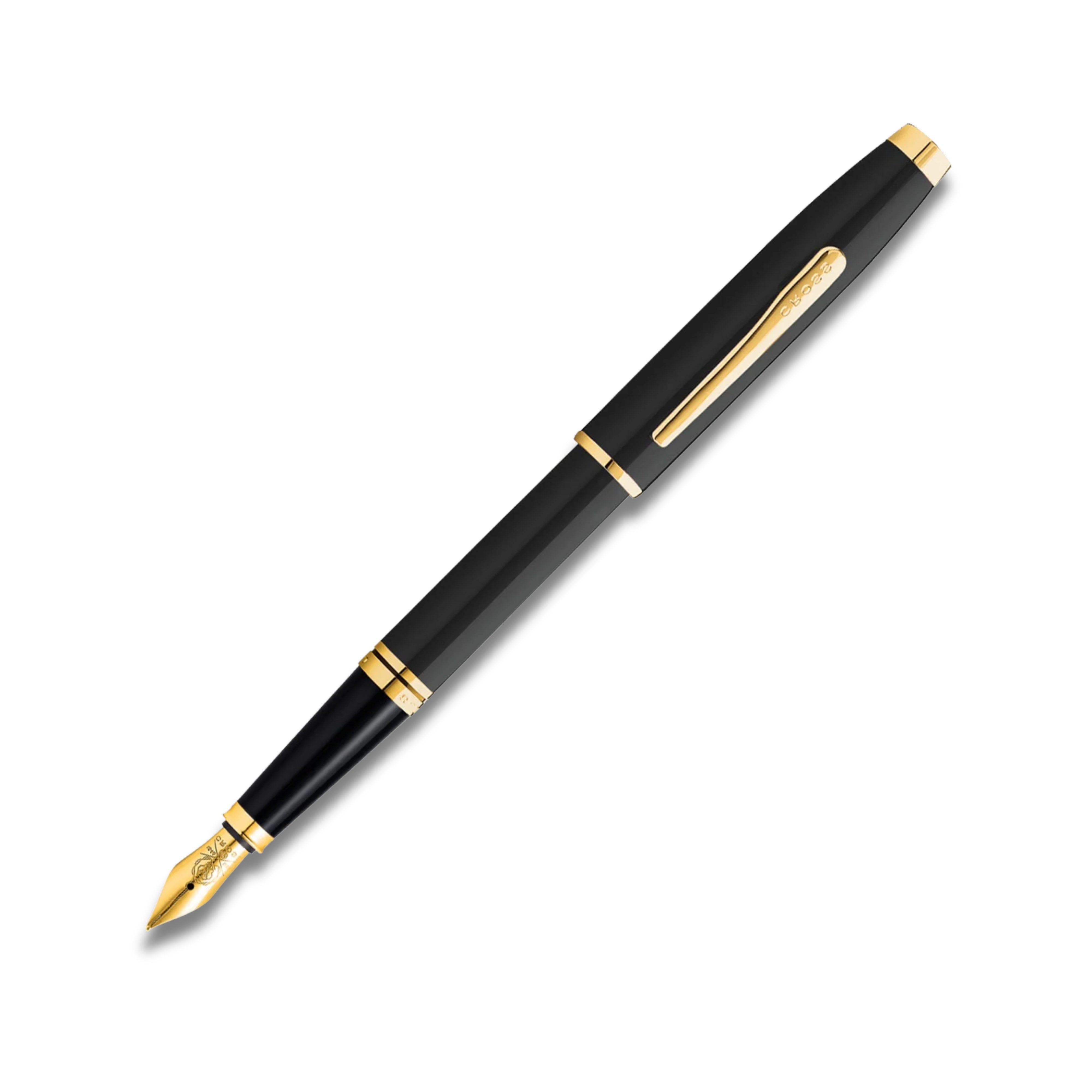 Cross Coventry Black Lacquer with Gold-Tone Fine Nib Fountain Pen