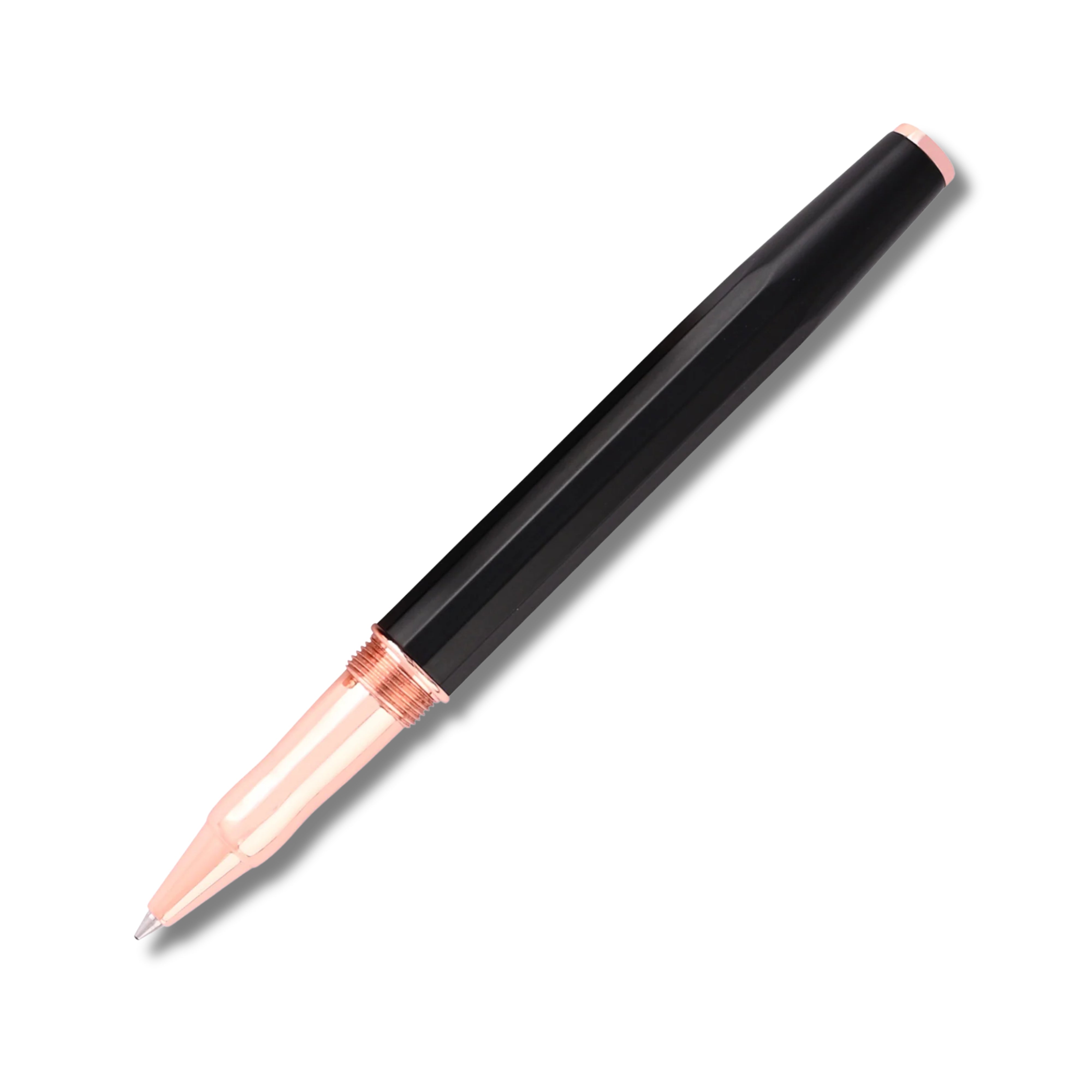 Intellio Germany Mystique Matte Black and Rose Gold Rollerball Pen