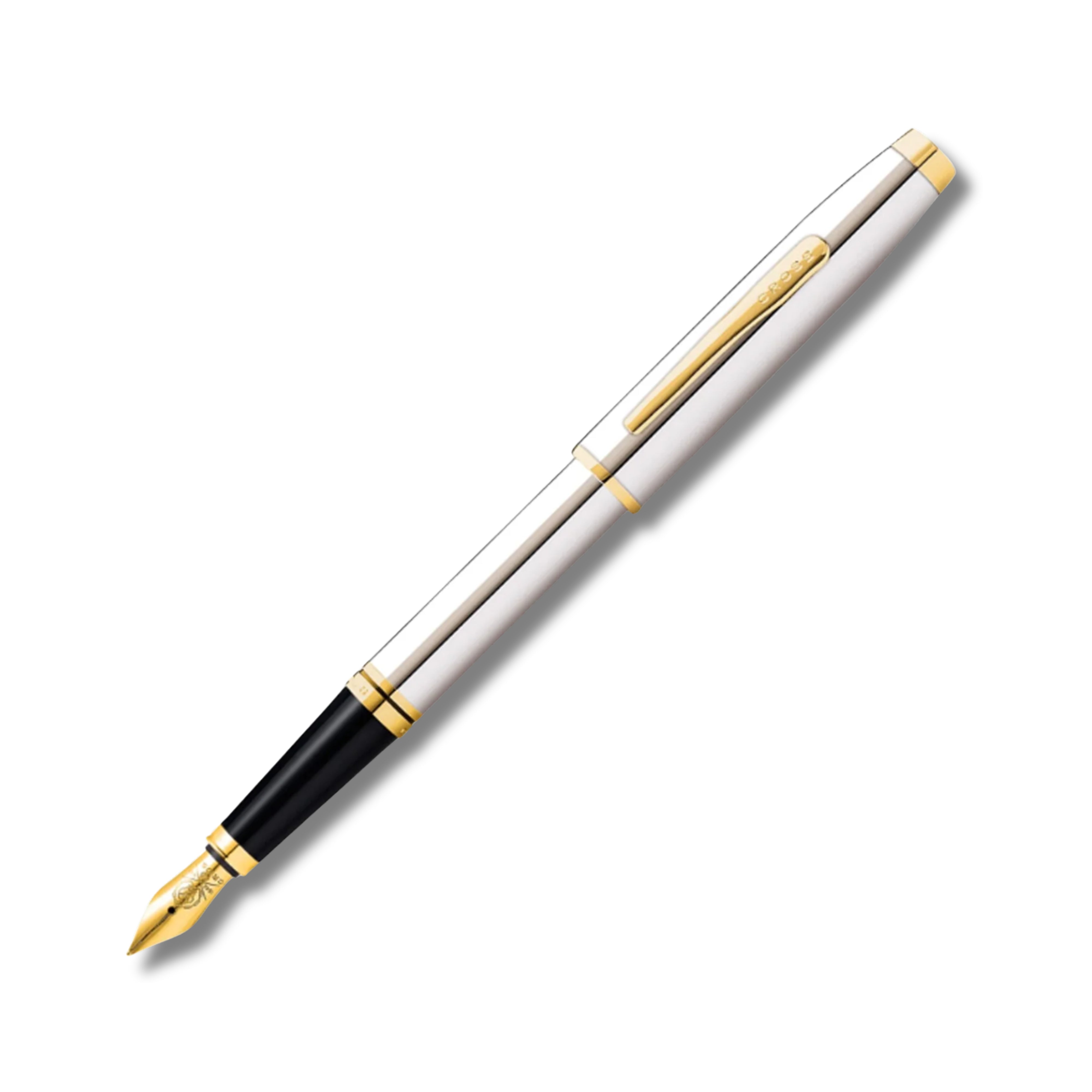 Cross Coventry Polished Chrome with Gold-Tone Fine Nib Fountain Pen