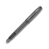 Sheaffer 100 9375 Ionic Gunmetal Grey Fountain Pen with Shiny PVD Trims