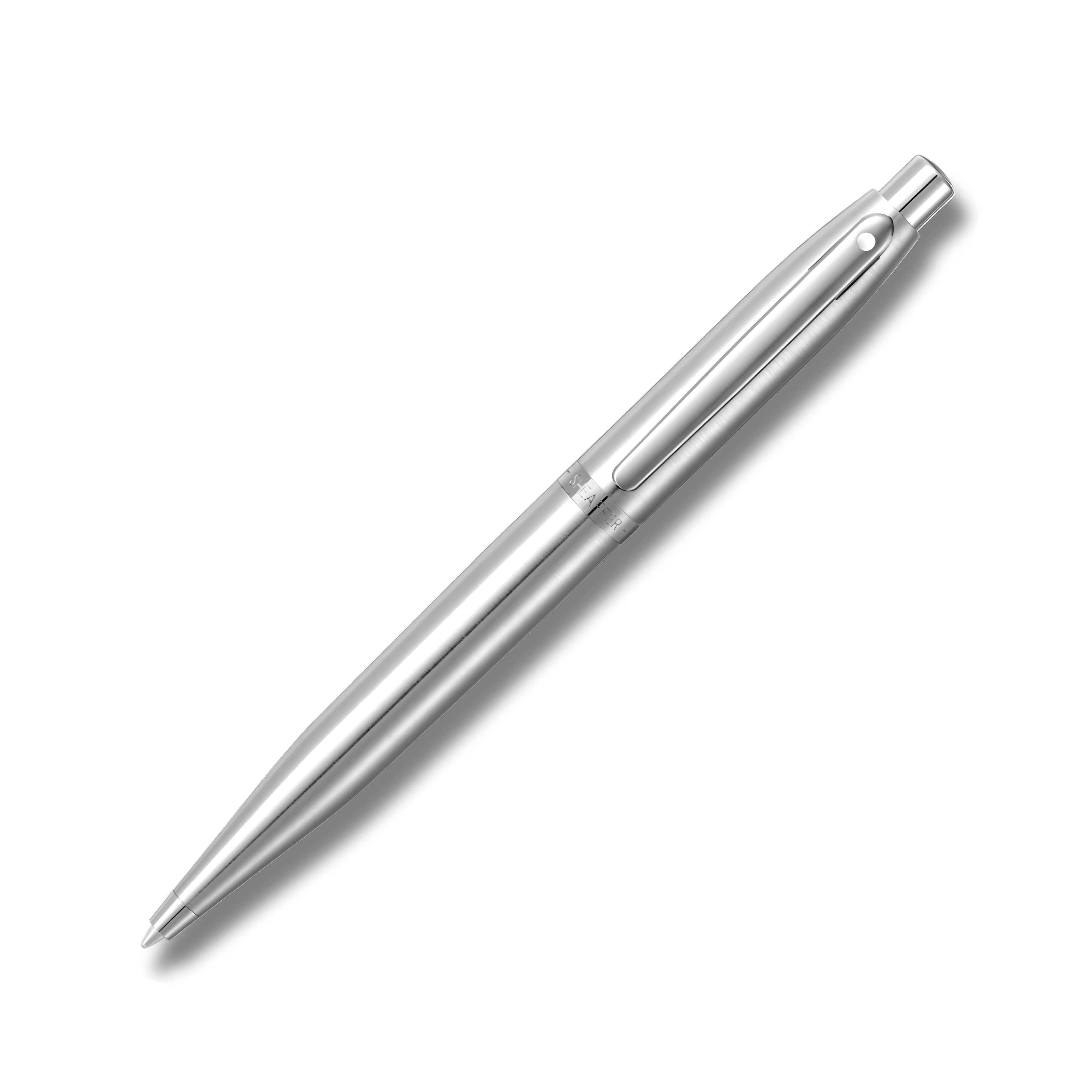 Sheaffer VFM 9426 Brushed Chrome Ballpoint Pen with Chrome Trim
