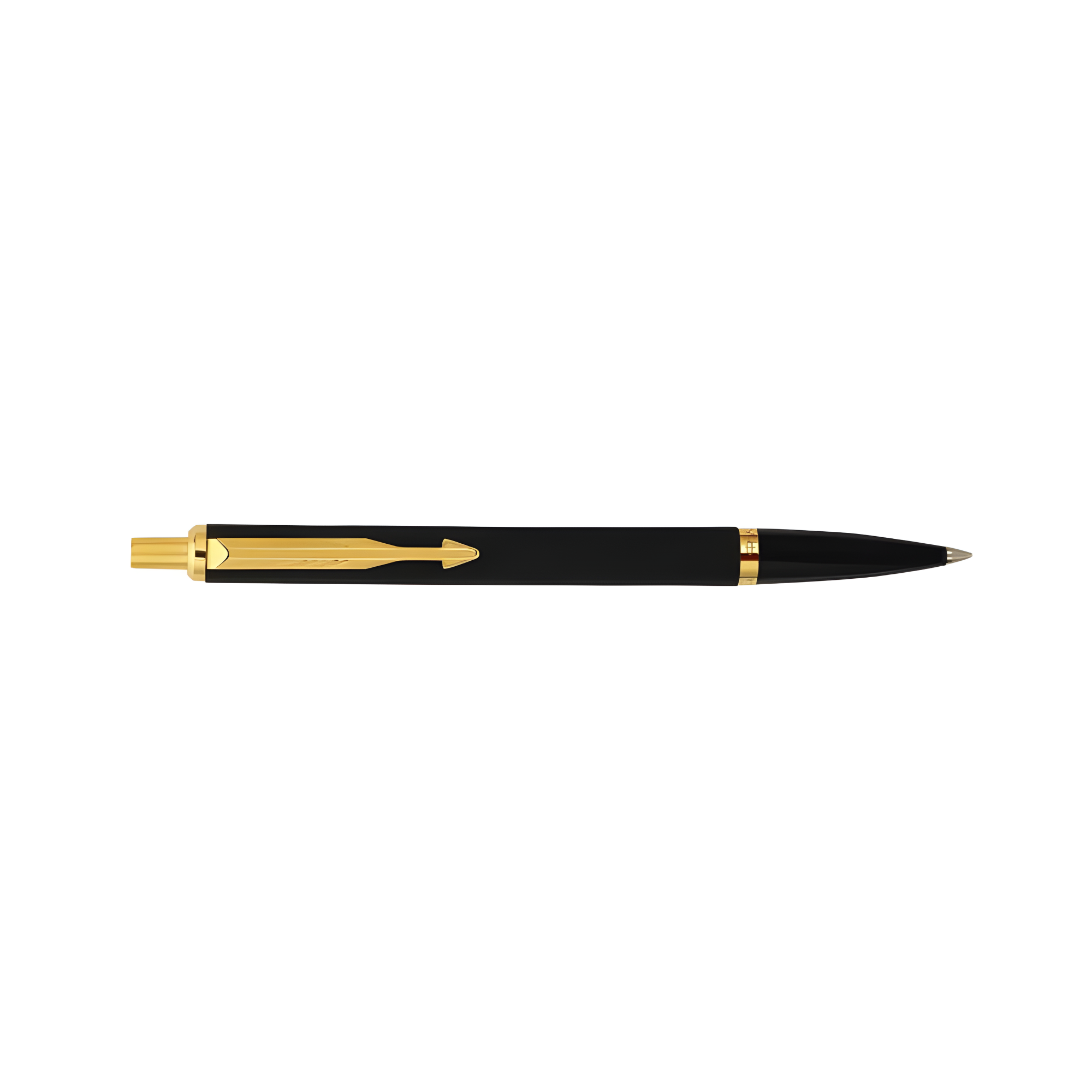 Parker Latitude Matte Black Gold Trim Ballpoint Pen