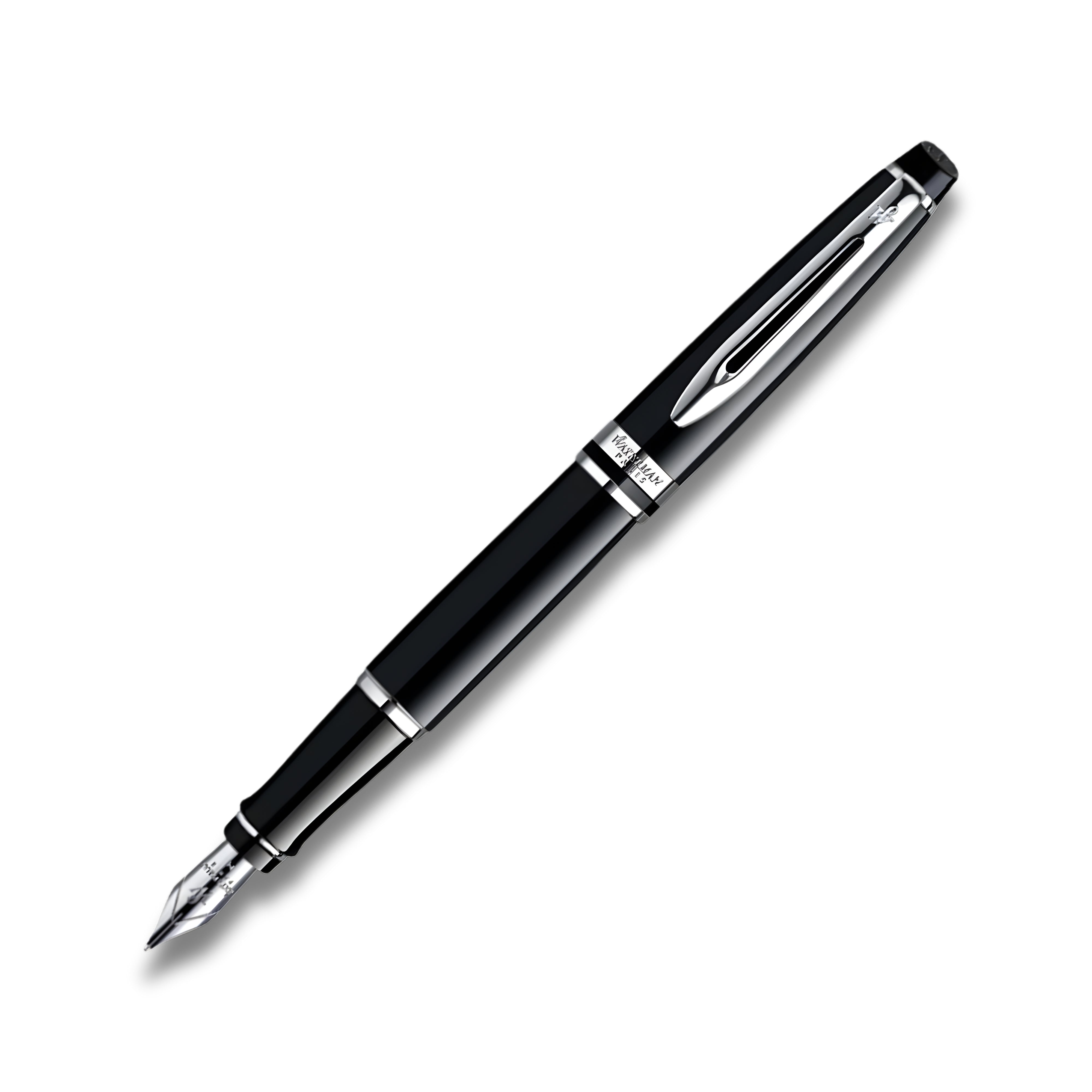 Waterman Expert Mars Black Chrome Trim Fountain Pen