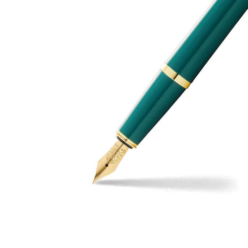 Cross Bailey Light Polished Green Resin and Gold Tone Fountain Pen