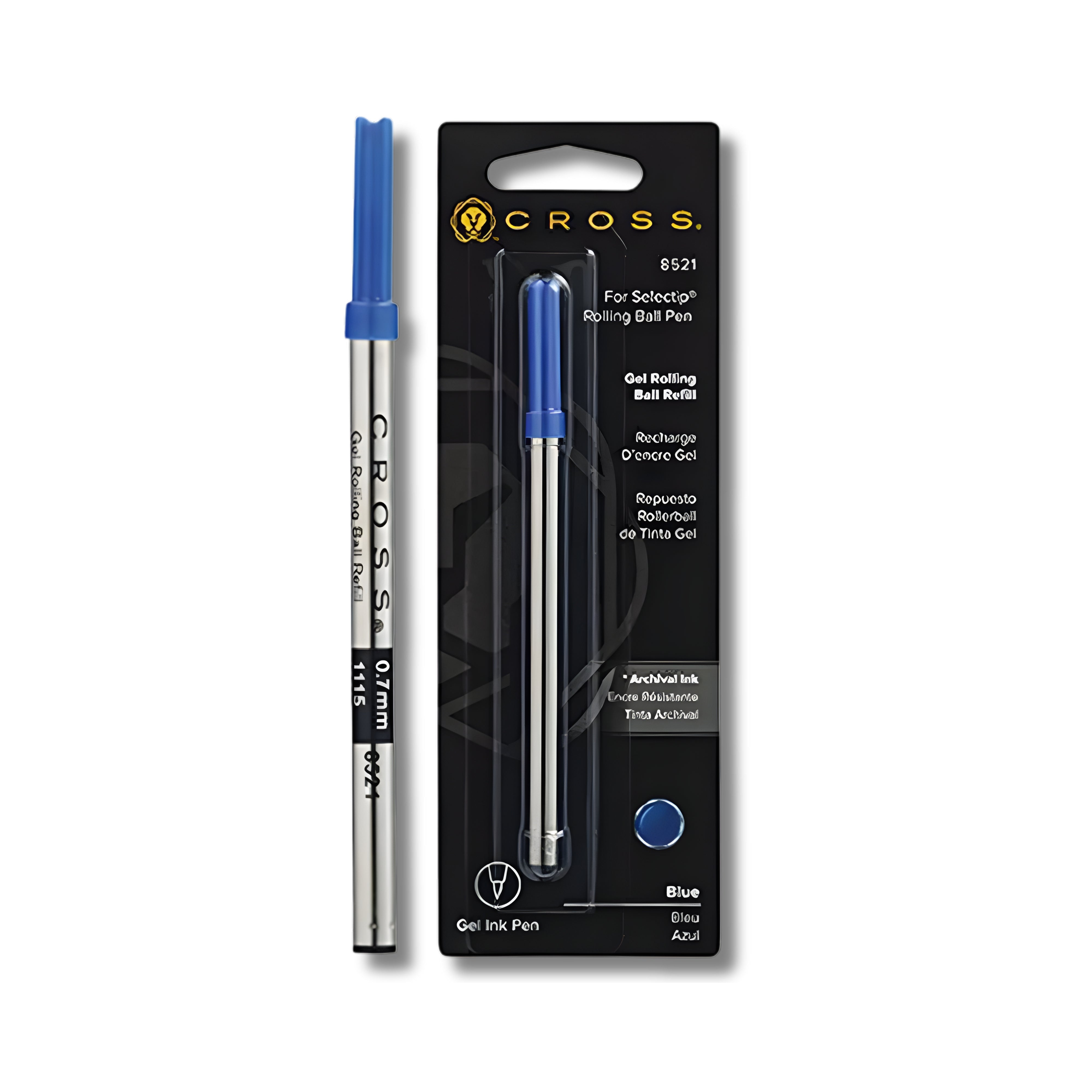 Cross Selectip Gel Rollerball Pen Refill 8521 - Blue - Medium - Single Pack