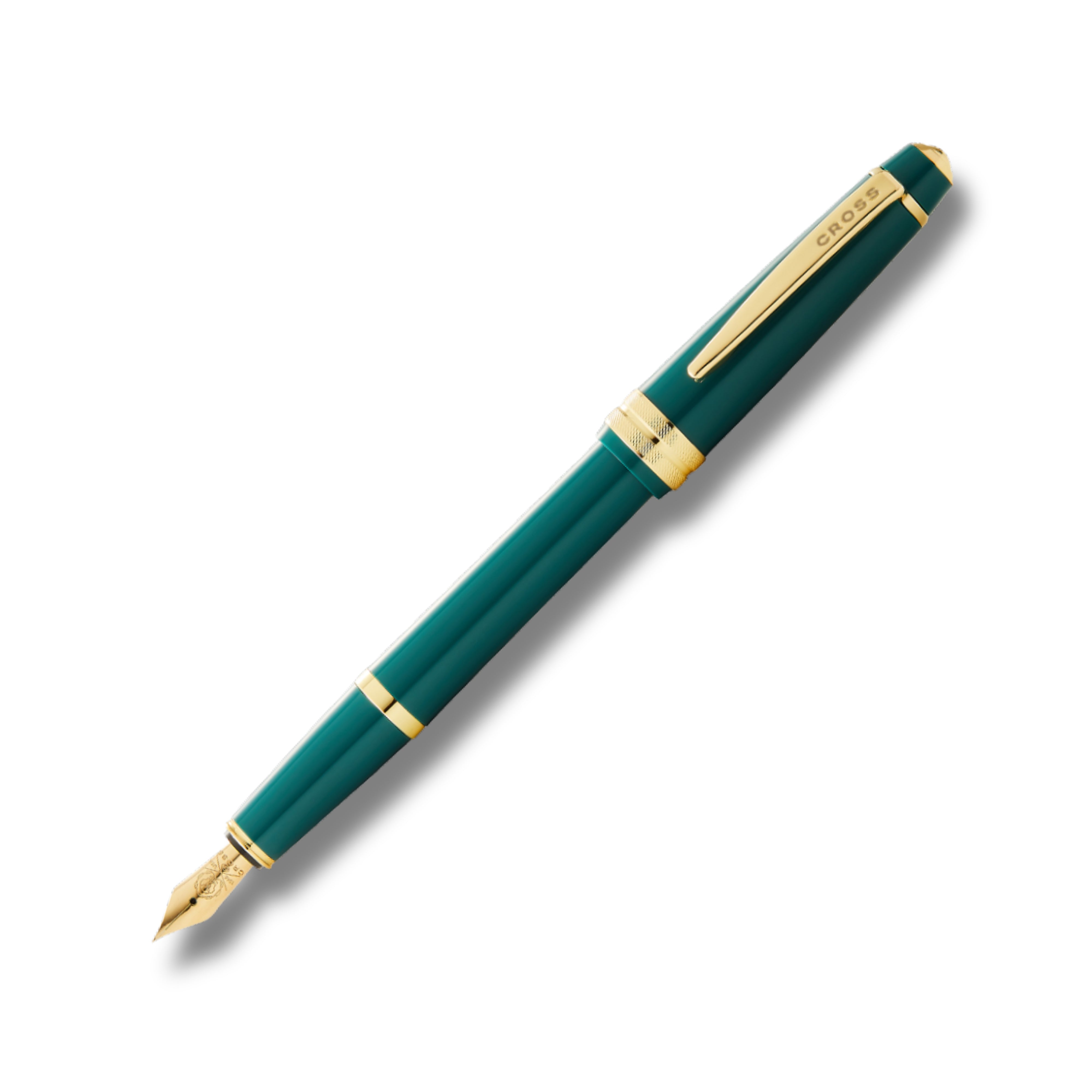 Cross Bailey Light Polished Green Resin and Gold Tone Fountain Pen