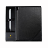 Cross Century II Lustrous Chrome Ballpoint with Medium Classic Black Journal Gift Set