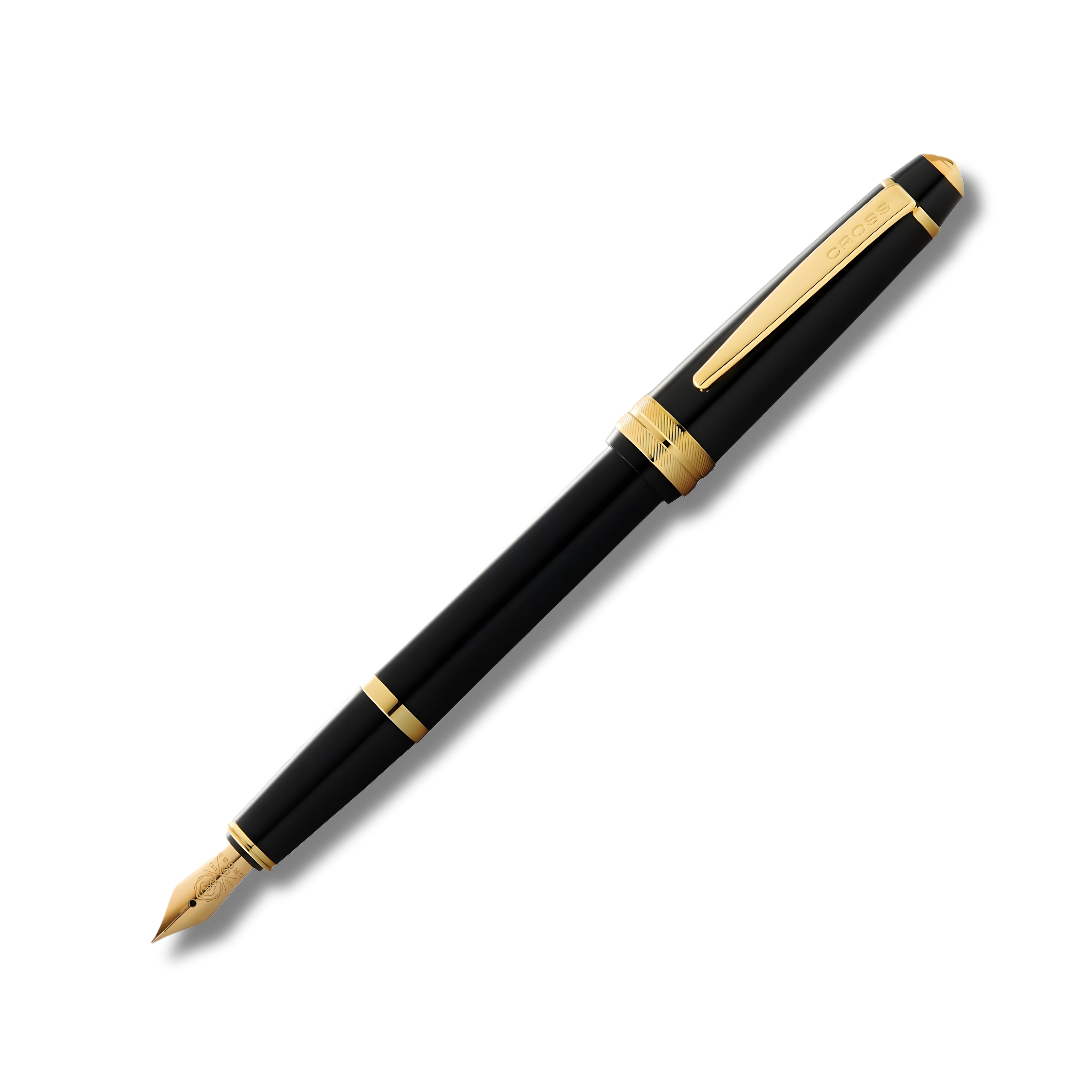 Cross Bailey Light Polished Black Resin and Gold Tone Fountain Pen