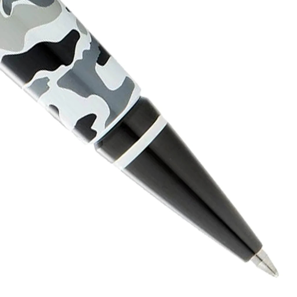 Cross Edge Grey Camouflage Pattern Rollerball Pen