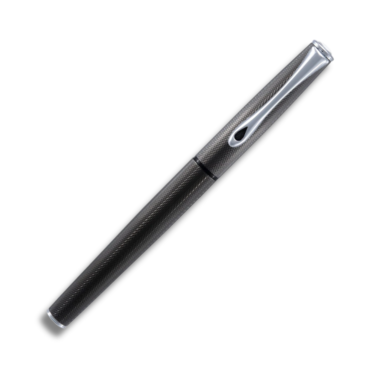 Diplomat Esteem Black Barley Chrome Trim Fountain Pen
