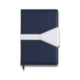 FUZO - The Attendant Leatherette Notebook with Magnetic Flap - Blue