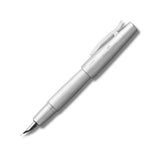 Faber-Castell E-Motion Fountain Pen - Pure Silver Chrome Trim
