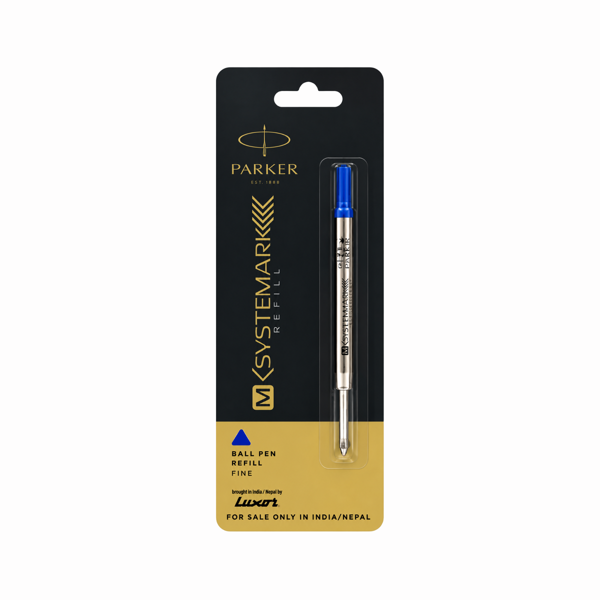 Parker M Systemark Ballpoint Refill - Blue (Fine Point)