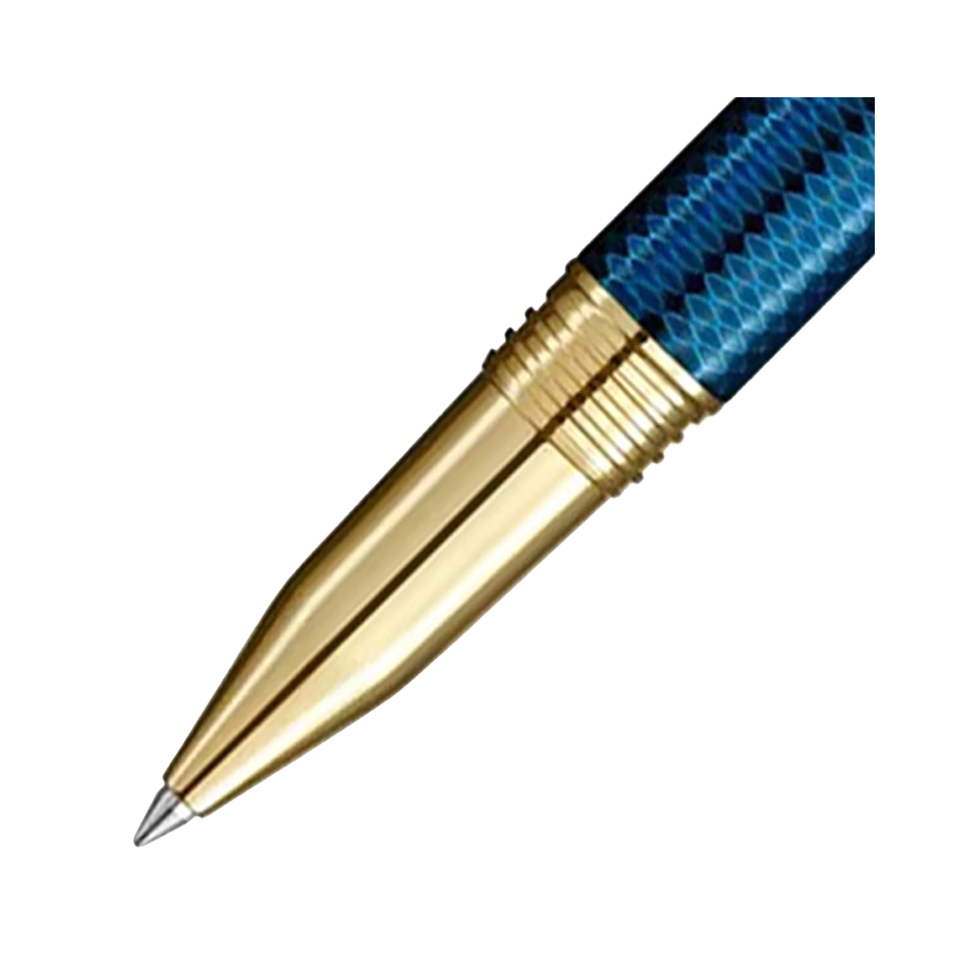 Laban Gloria Sapphire Blue Gold Trim Rollerball Pen
