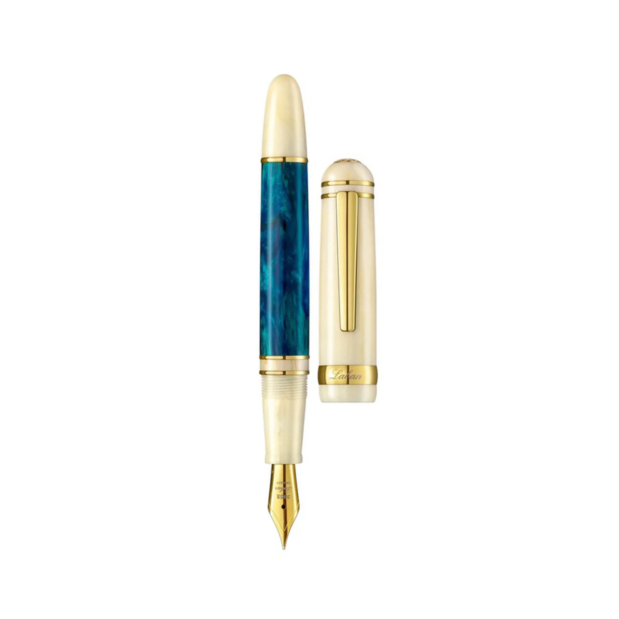 Laban 326 Blue Mirage Gold Trim Fountain Pen