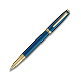 Laban Gloria Sapphire Blue Gold Trim Rollerball Pen