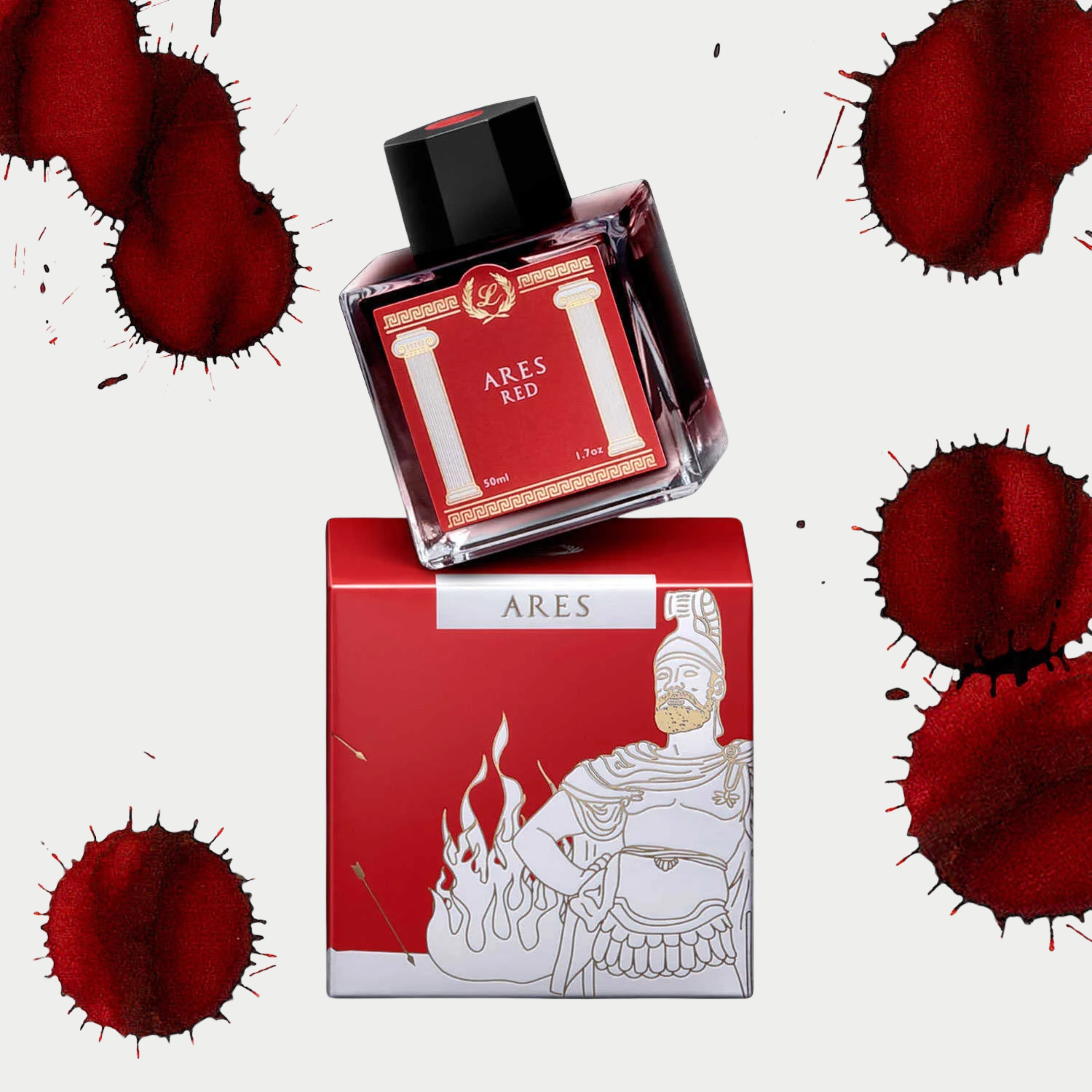 Laban Greek Mythology II Ink Bottle (Ares Red - 50ml)