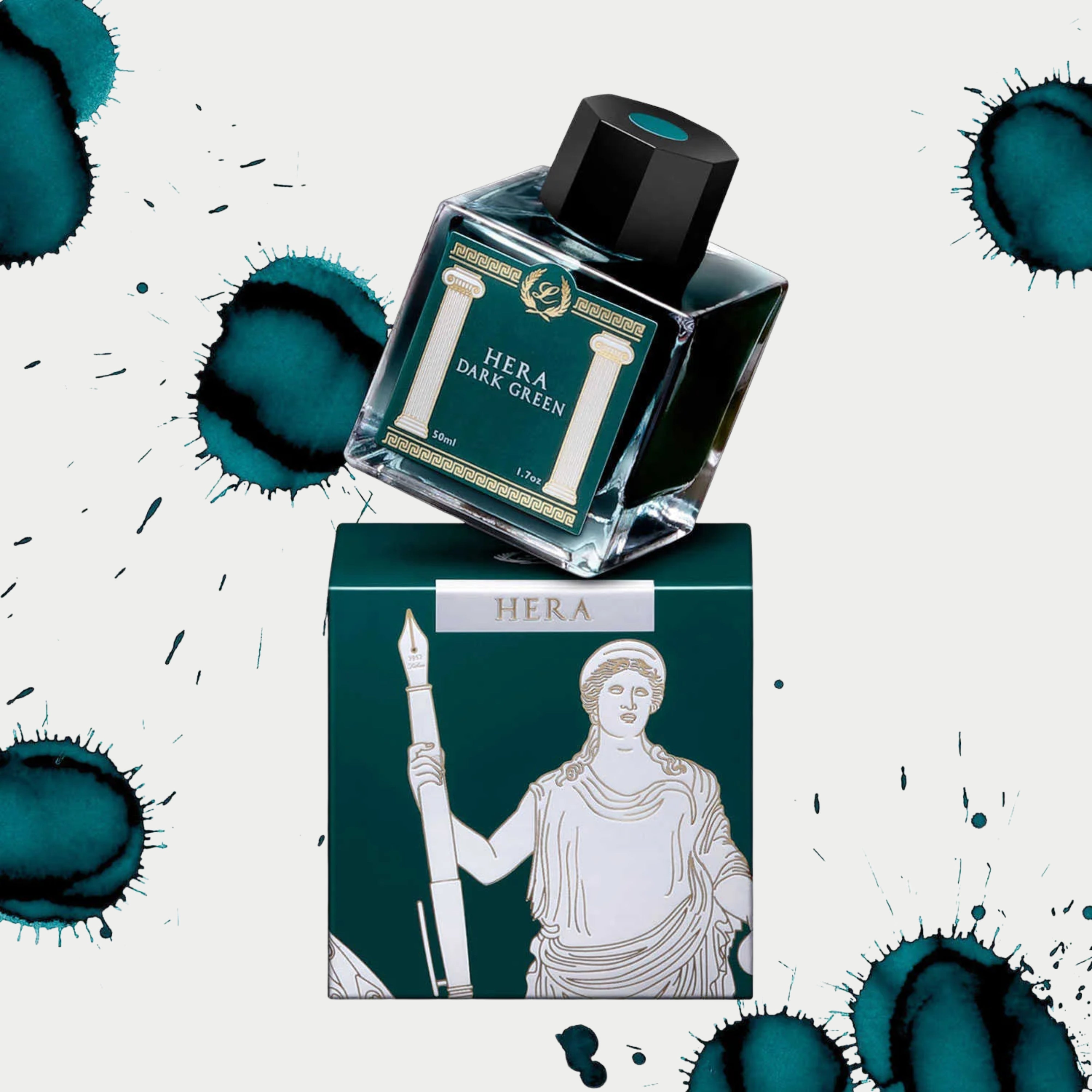Laban Greek Mythology II Ink Bottle (Hera Dark Green - 50ml)