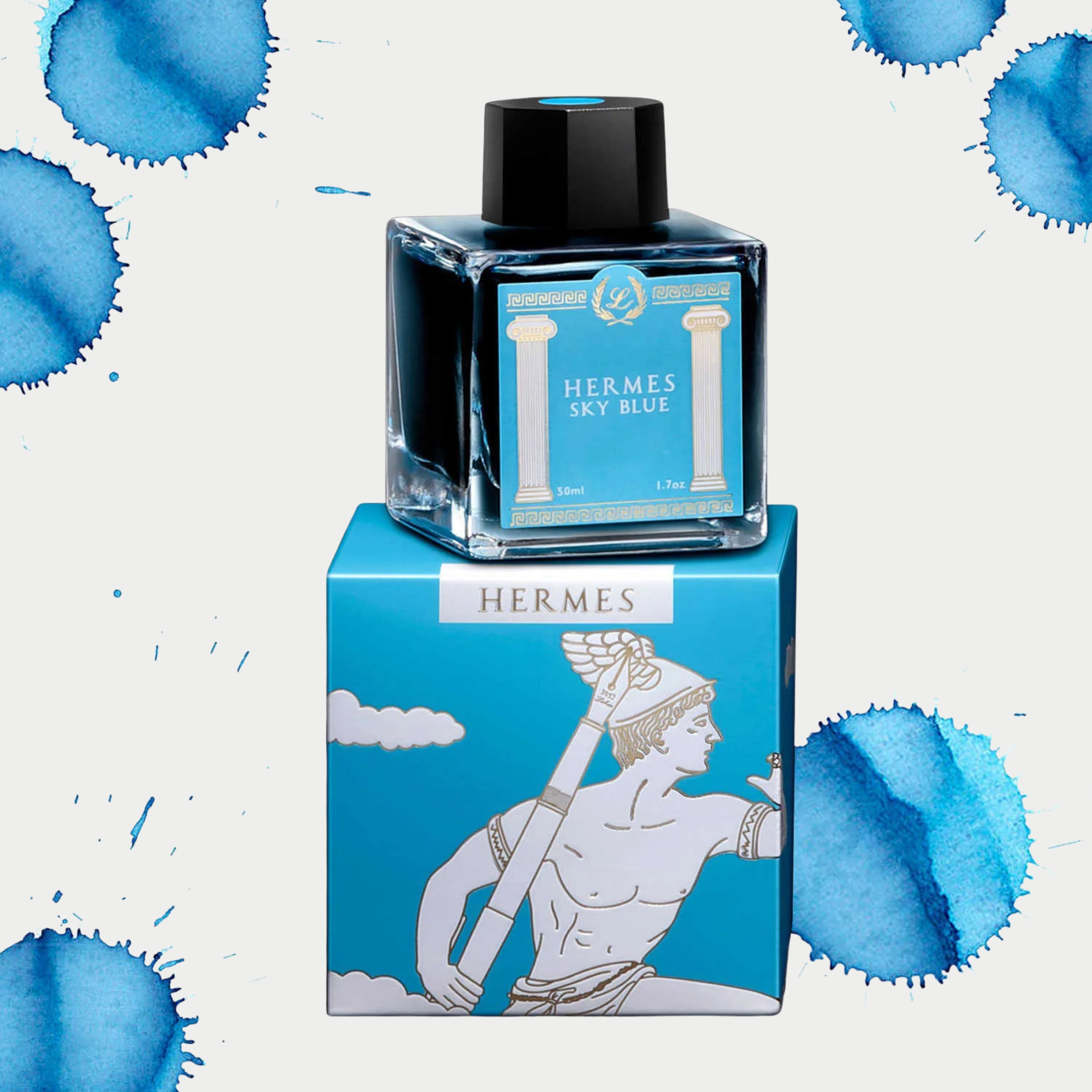 Laban Greek Mythology II Ink Bottle (Hermes Sky Blue - 50ml)