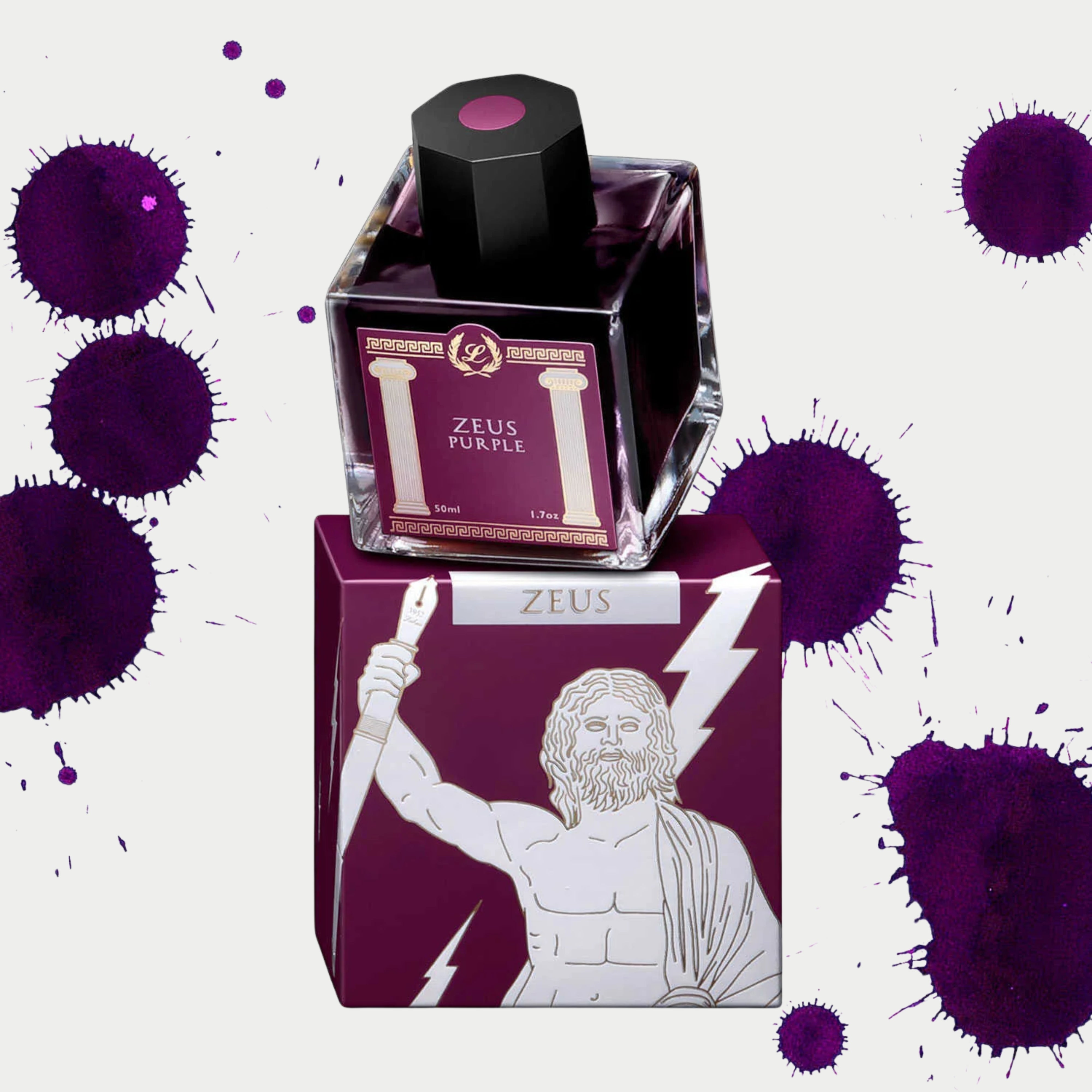 Laban Greek Mythology II Ink Bottle (Zeus Purple - 50ml)