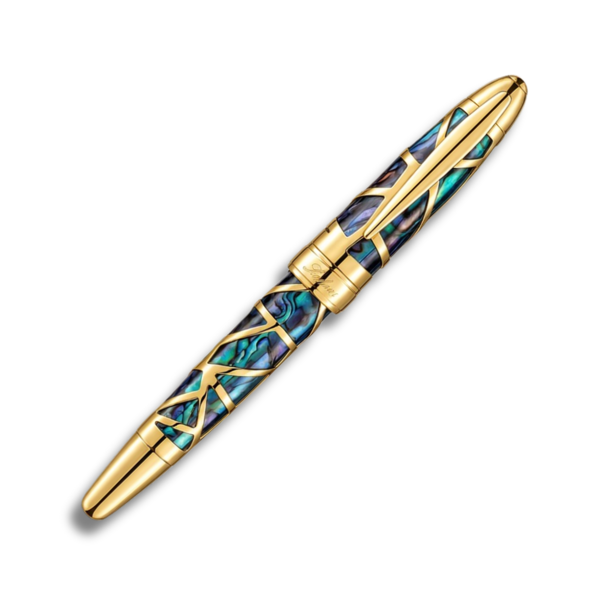 Laban Oceana Abalone Skeleton Fountain Pen - Gold