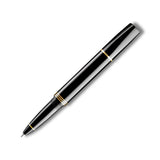 Lapis Bard Contemporary Rollerball Pen Black with Gold Trims