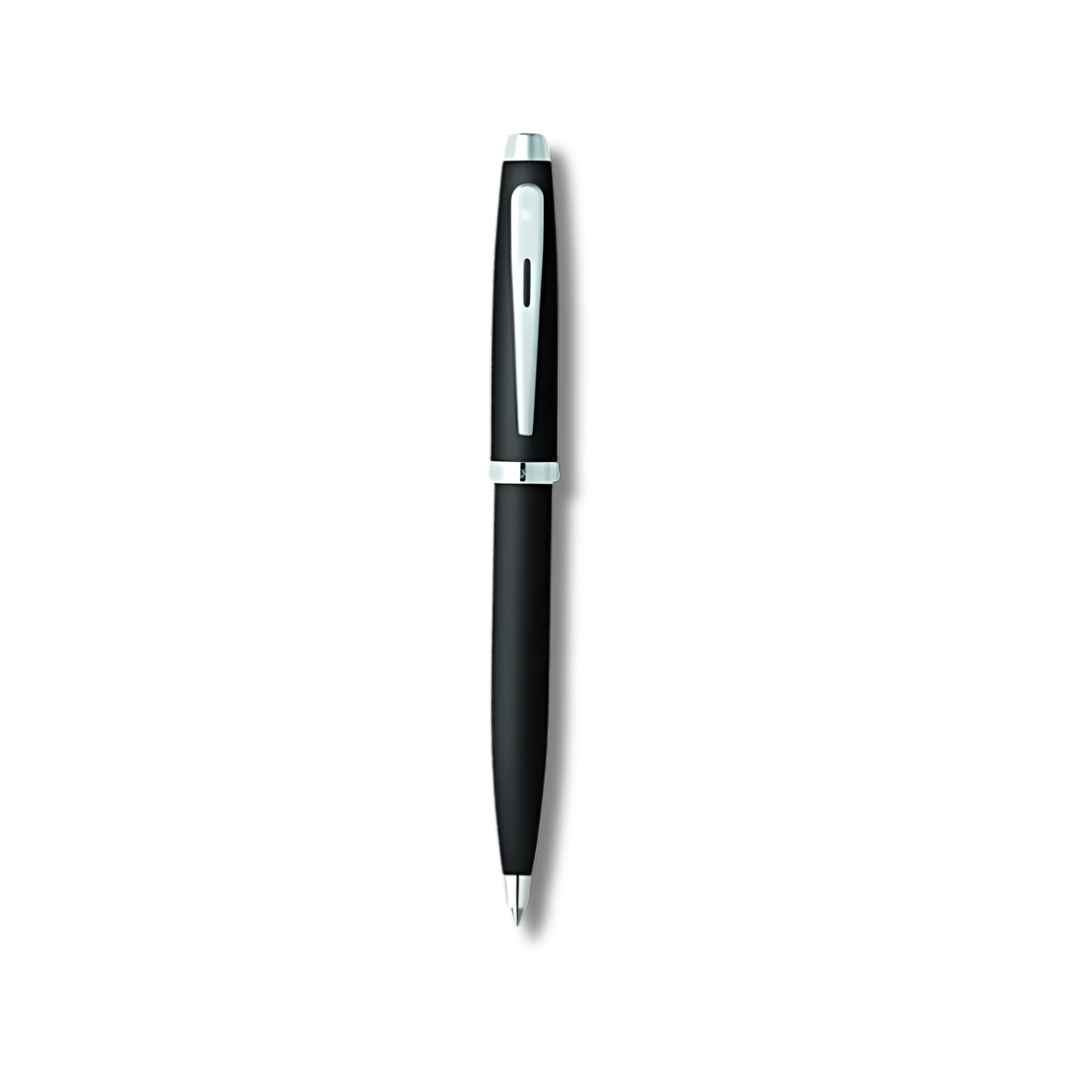 Sheaffer Gift Set ft. Matte Black 100 Ballpoint Pen with Chrome Trims and Business Card Holder