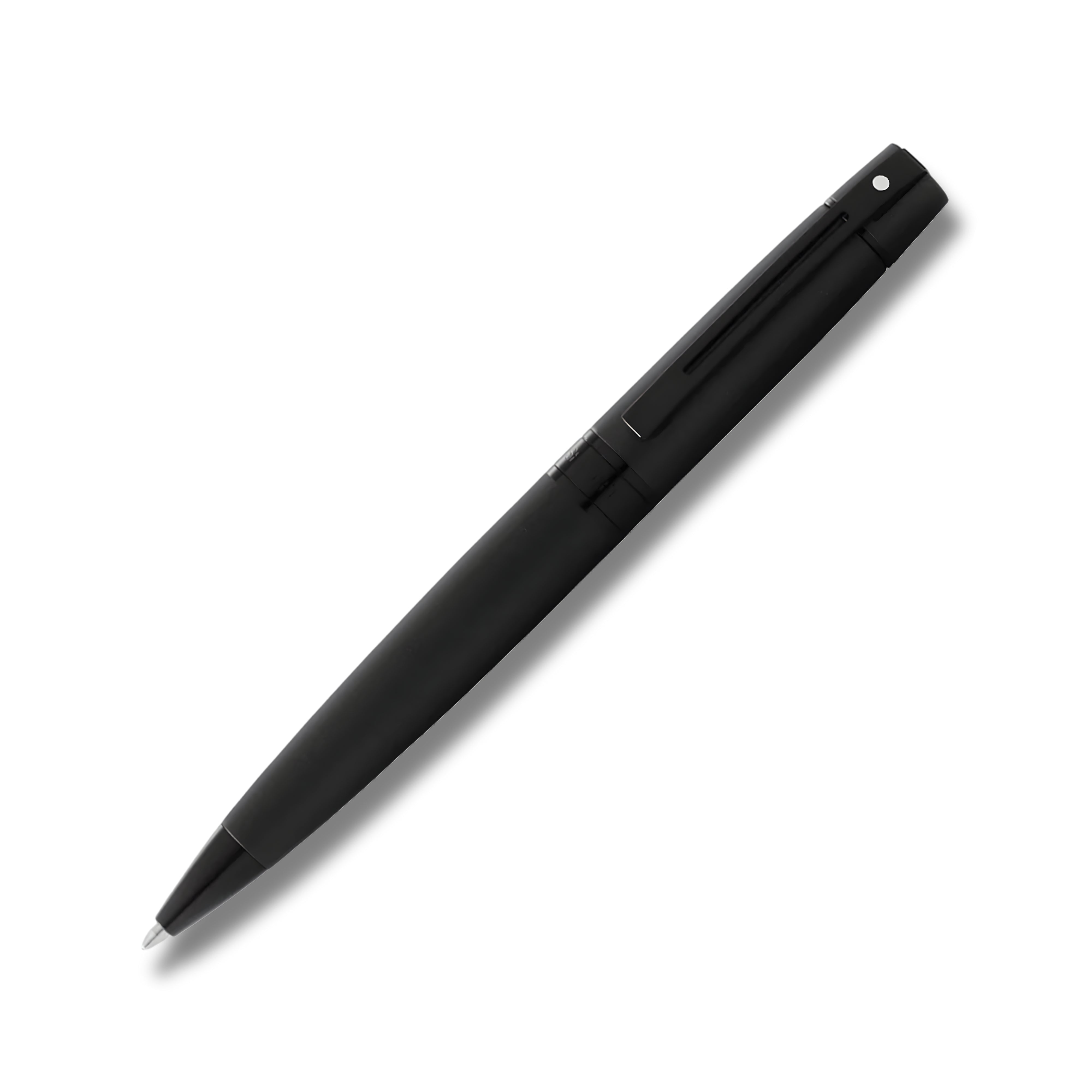 Sheaffer Matte Black with Black Trims 300 Ballpoint Pen with Business Card Holder