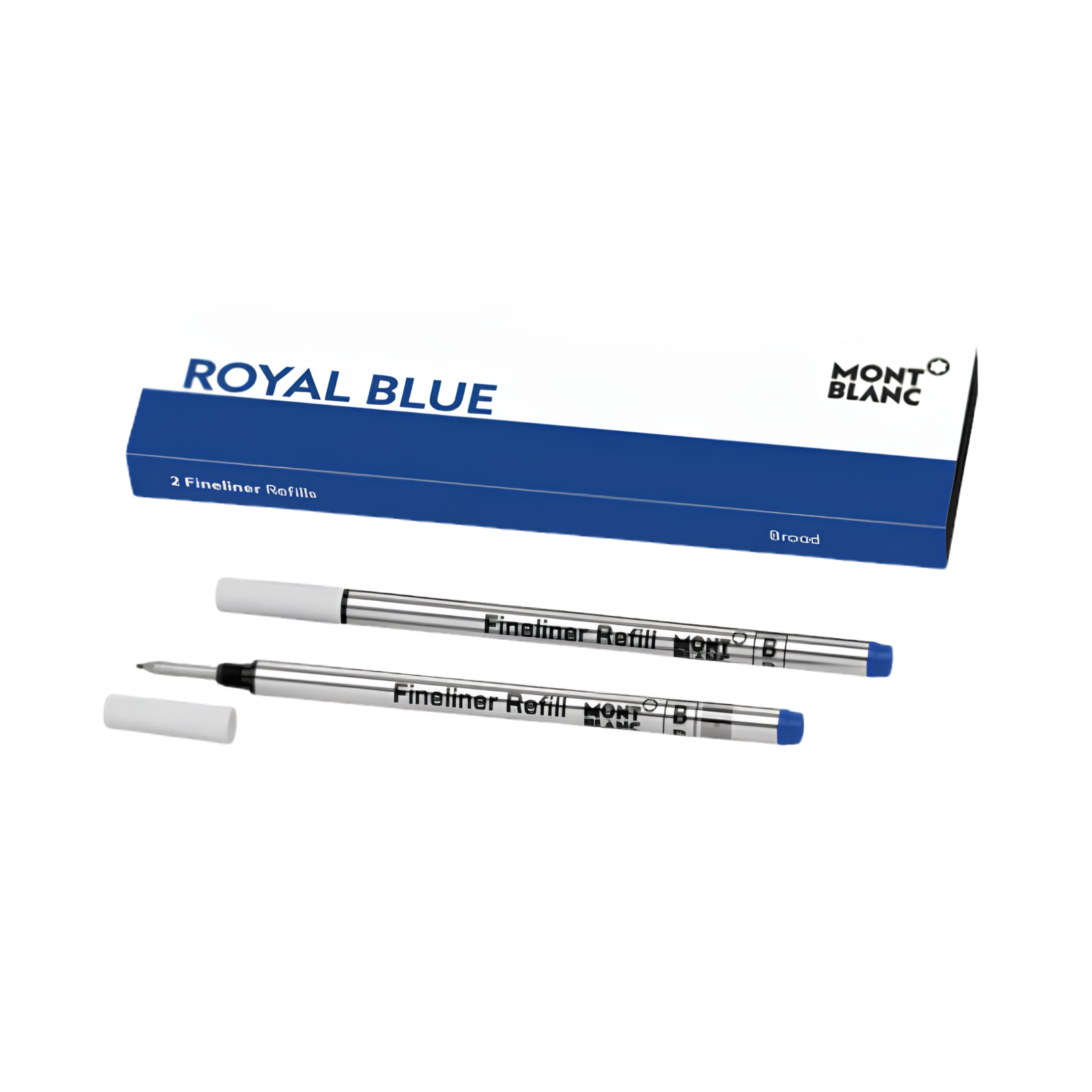 MontBlanc 124500 Fineliner Refill Broad (Pack of Two) Royal Blue