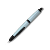 Moonman A1 Light Blue Retractable Metal Fountain Pen with Black Trims