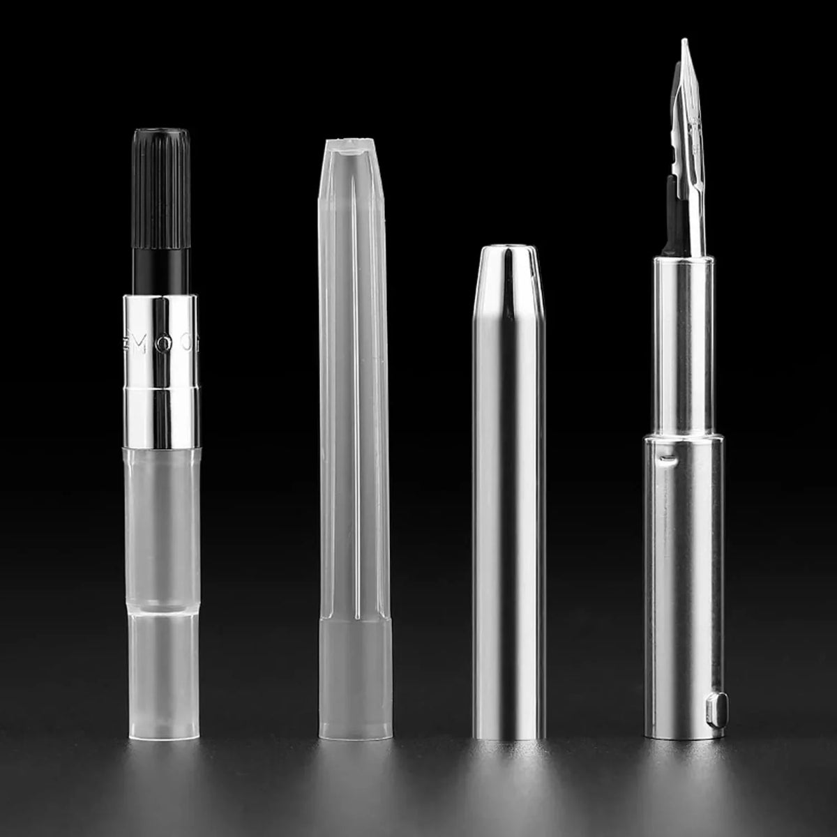 Moonman A2 Far Peak Blue Retractable Fountain Pen with Chrome Trims