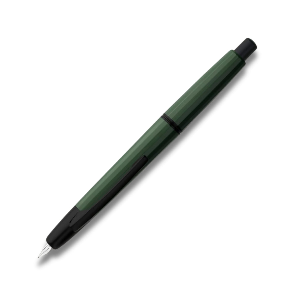 Moonman A2 Military Green Retractable Fountain Pen with Black Trims