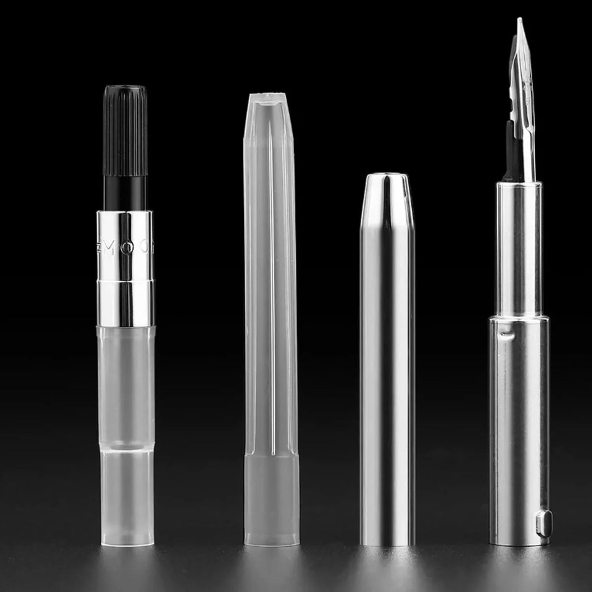 Moonman A2 Far Peak Blue Retractable Fountain Pen with Black Trims
