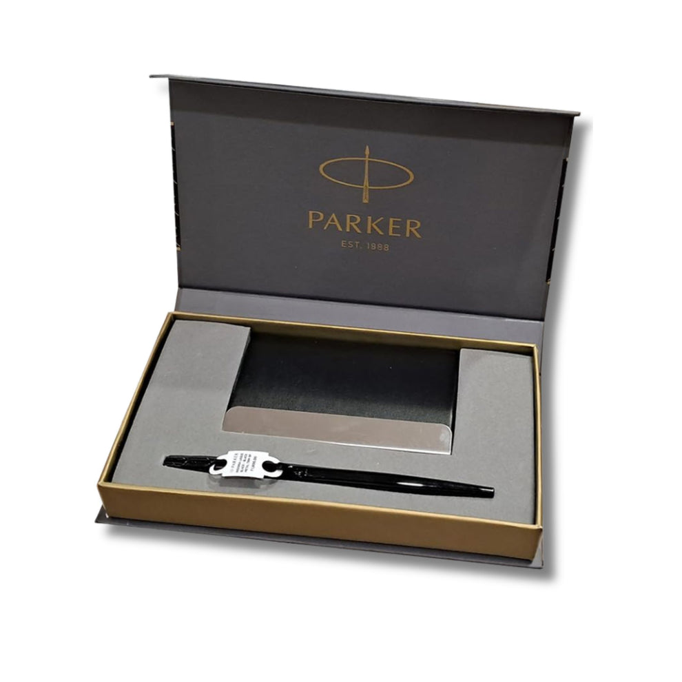 Parker Insignia Laque Black Ballpoint Pen with Card Holder – Pen Store