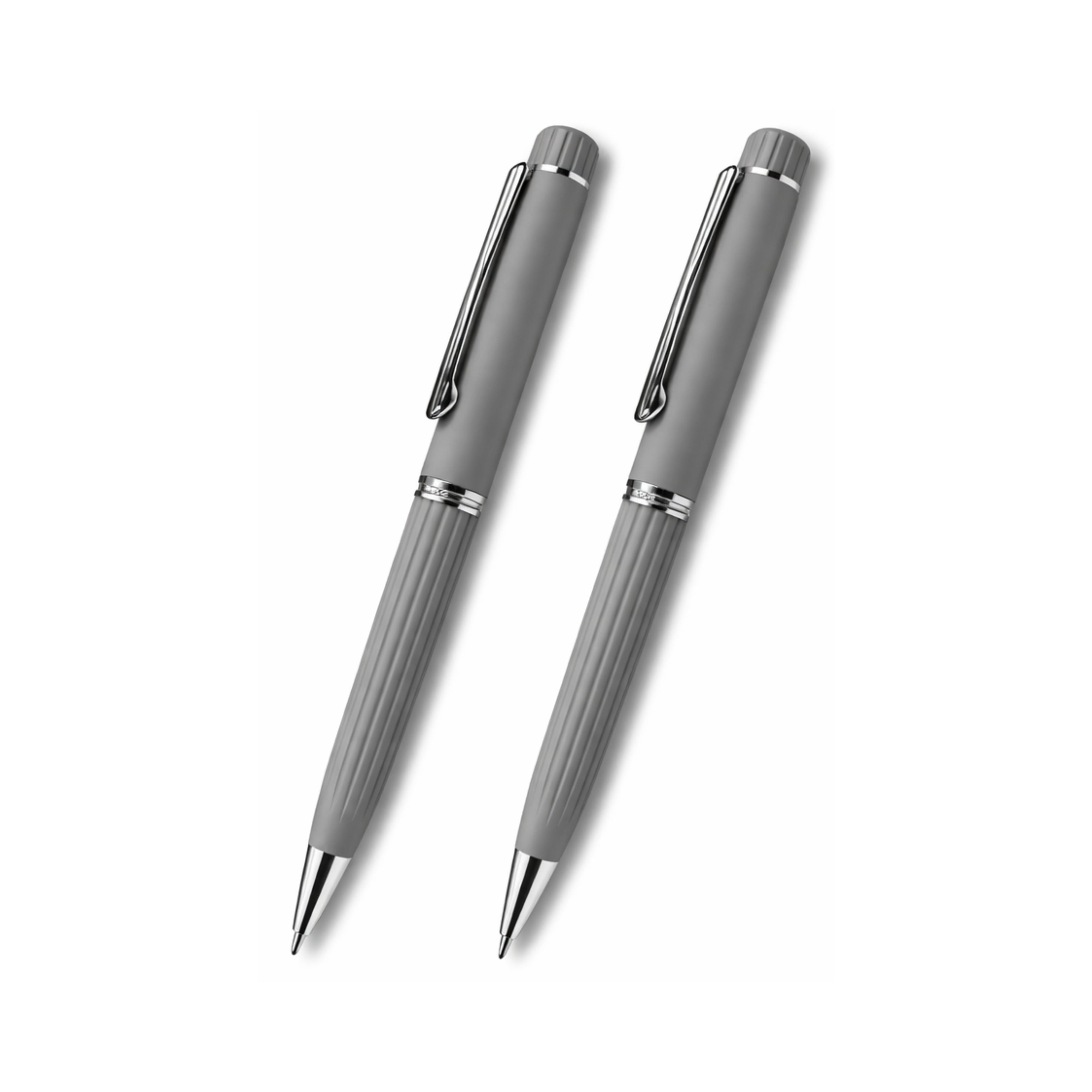 Helix Grey Ballpoint Pen - Pack Of 2
